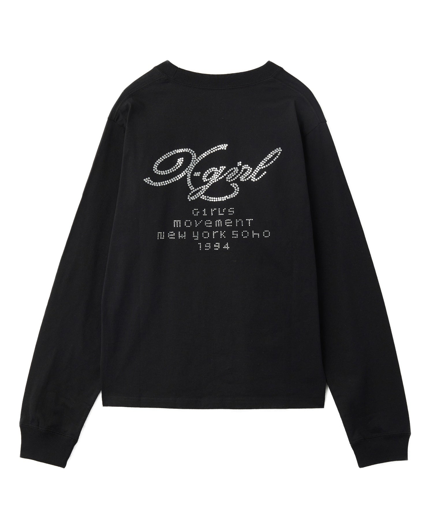 RHINESTONE COMBINATION LOGO L/S TEE