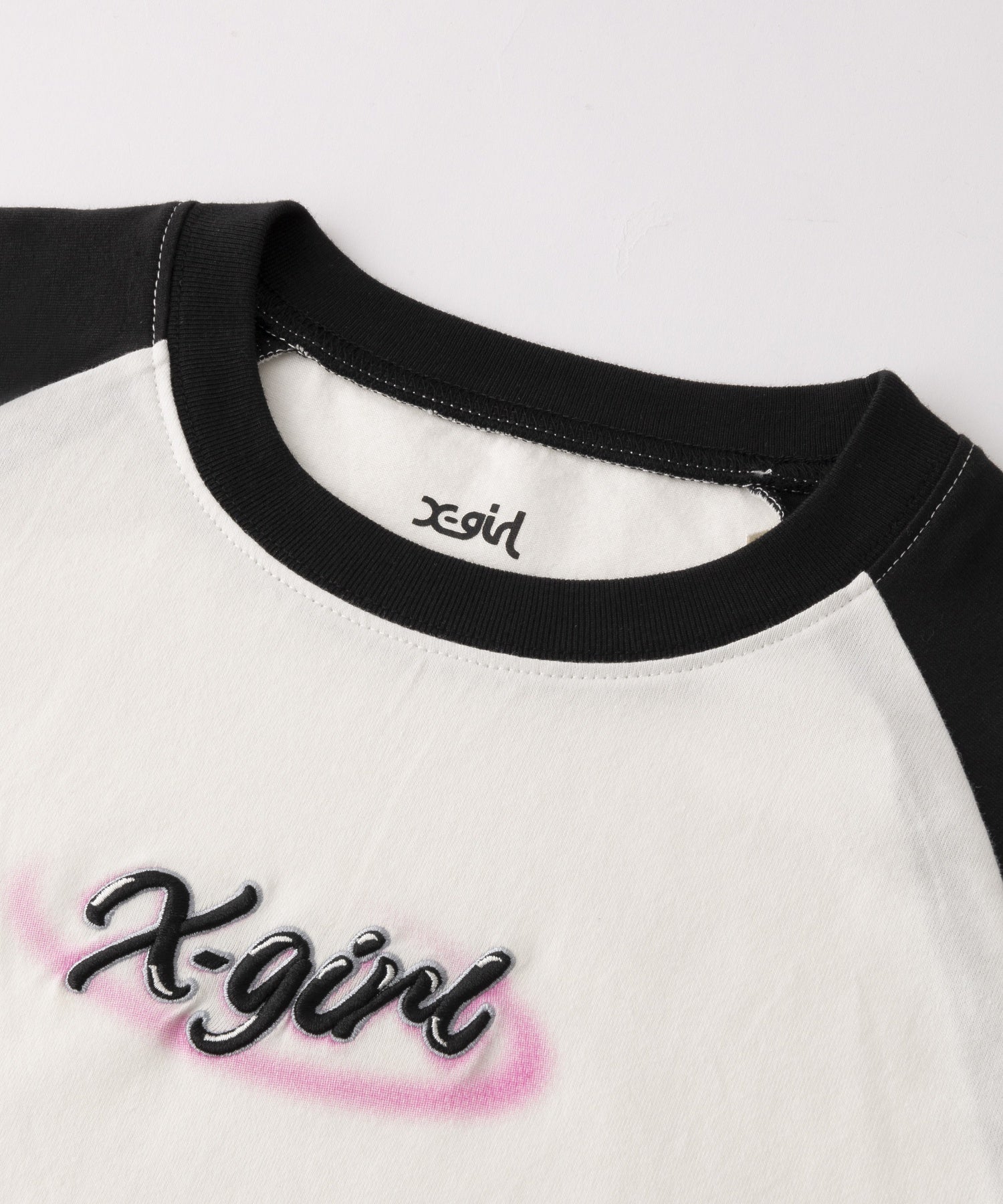 SPRAY ART AND EMBROIDERY RAGLAN S/S BABY TEE