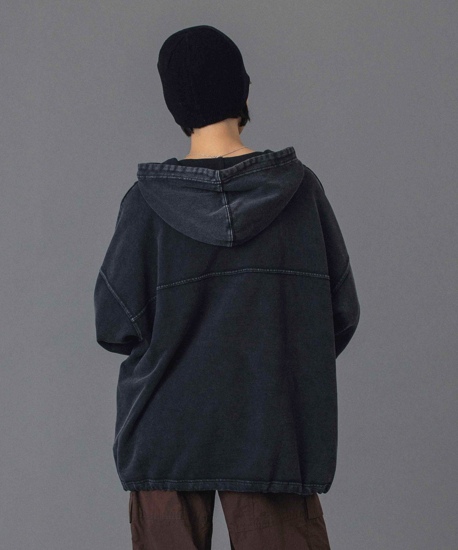 FADED SWEAT ANORAK PARKA