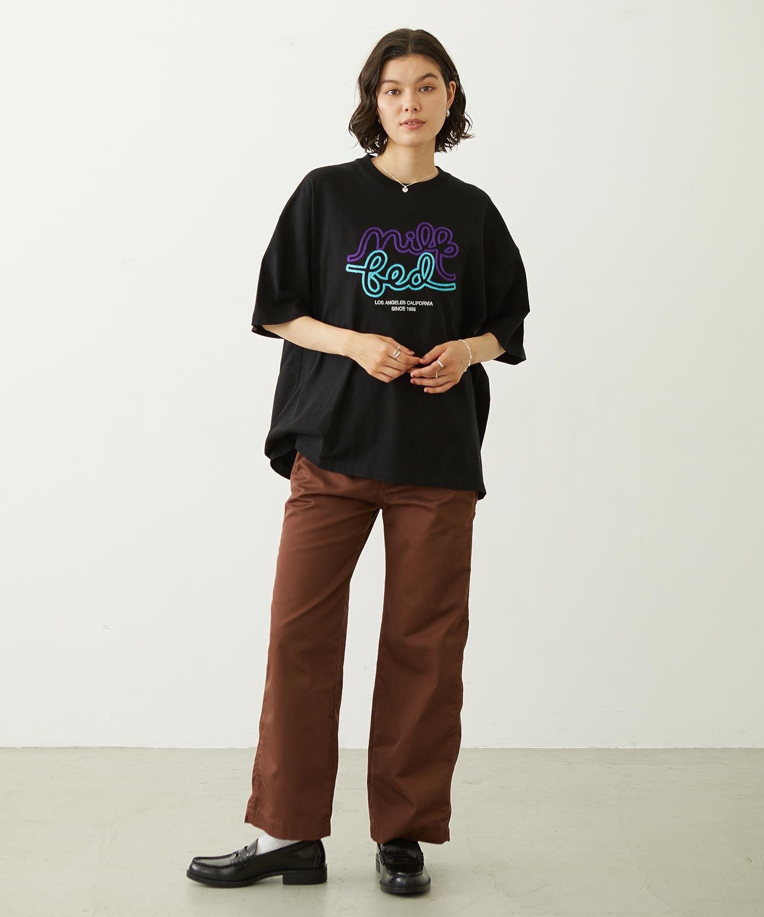 ROPEY LOGO CHAIN STITCH S/S TEE