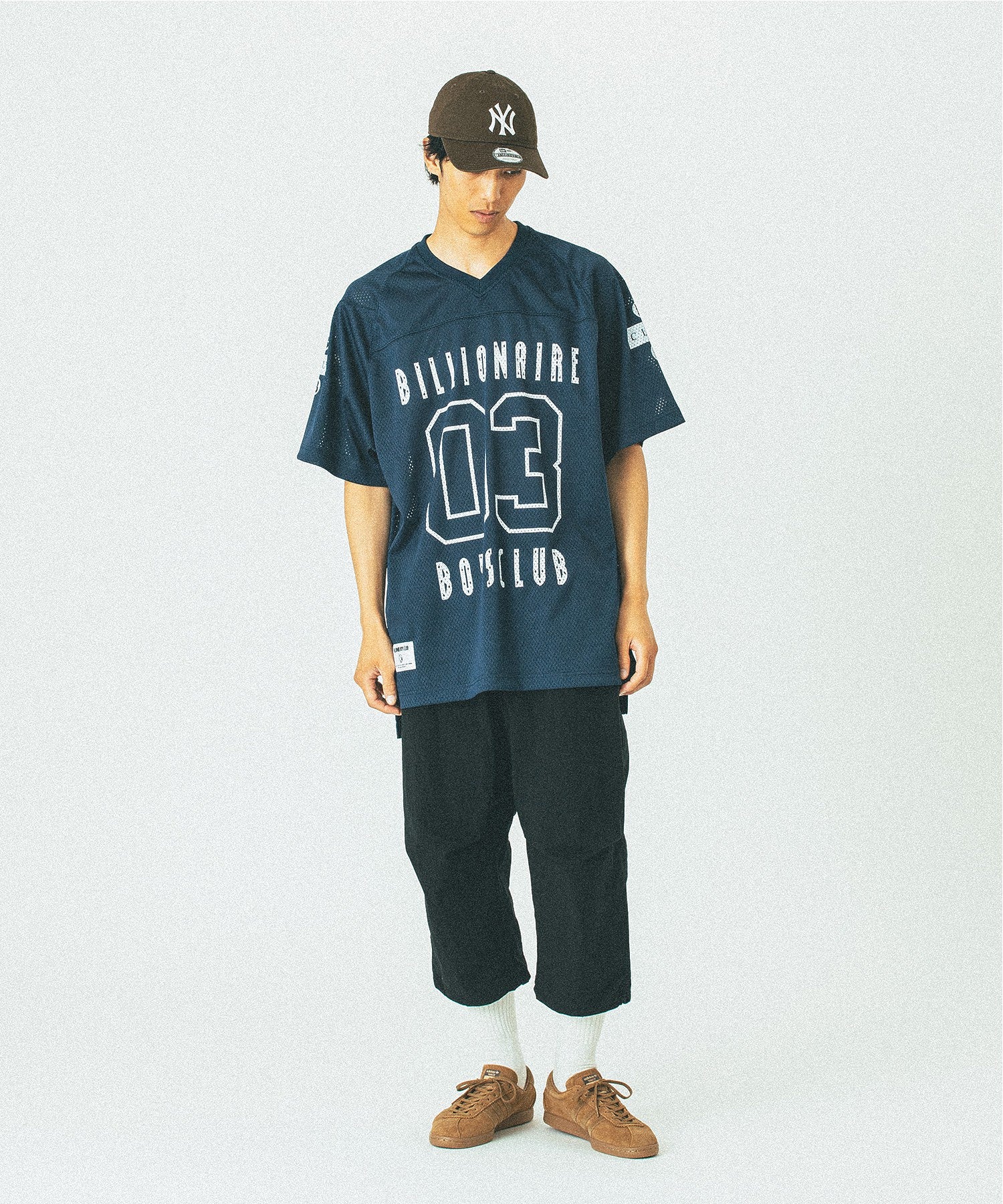 BILLIONAIRE BOYS CLUB/ビリオネア・ボーイズ・クラブ/MESH FOOTBALL T-SHIRT/BBCJP251C009