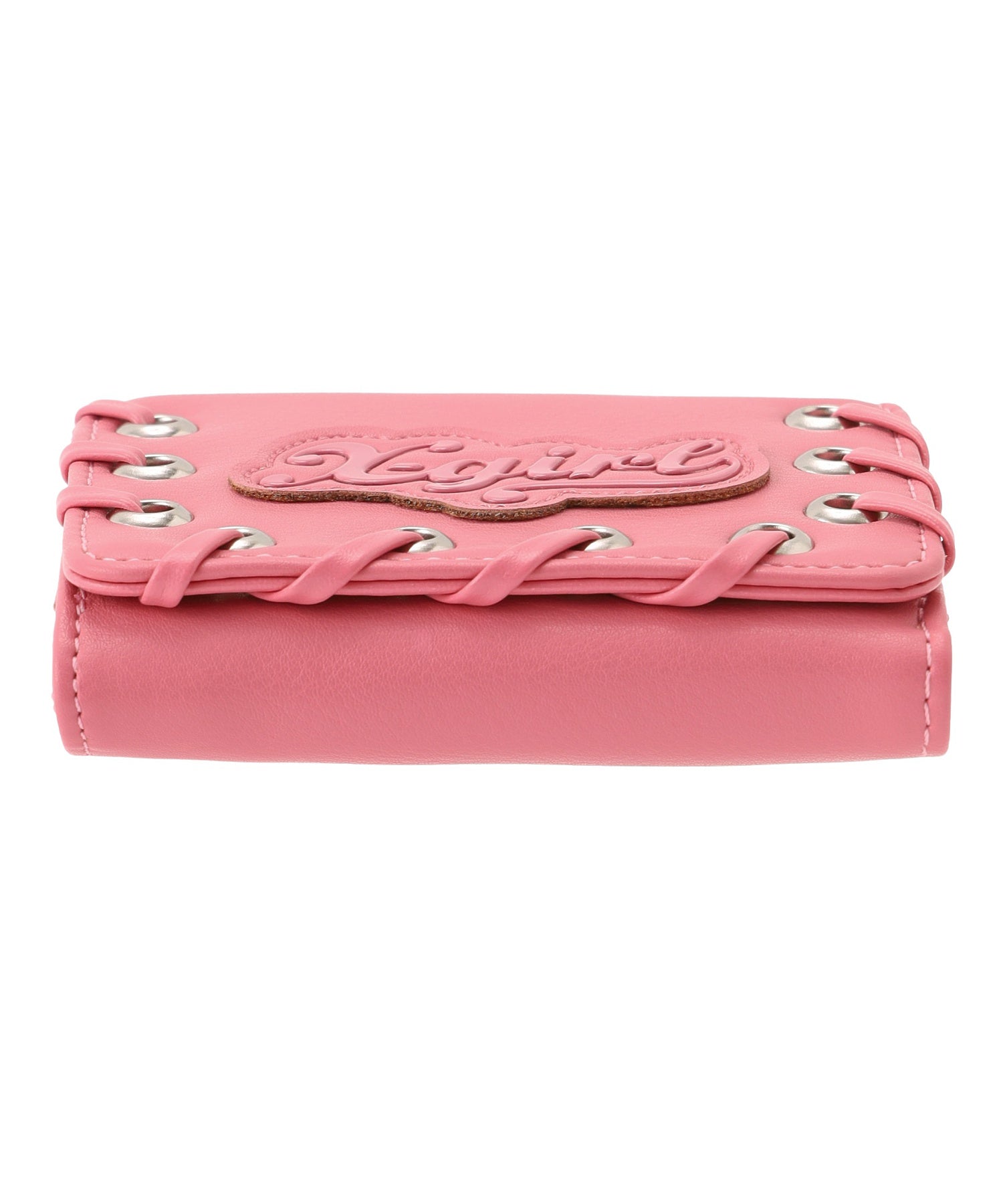 FAUX LEATHER PATCH WALLET
