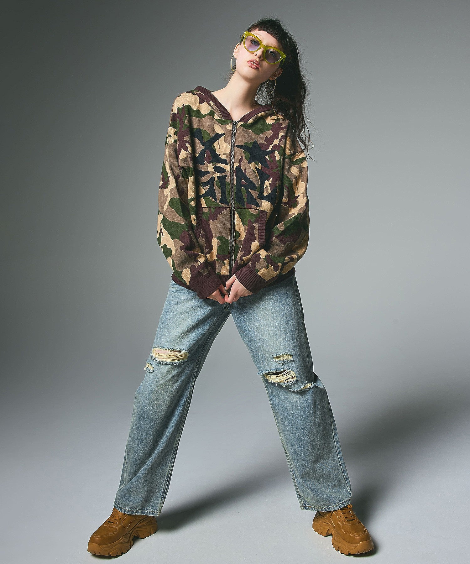 DRAWSTRING DENIM PANTS