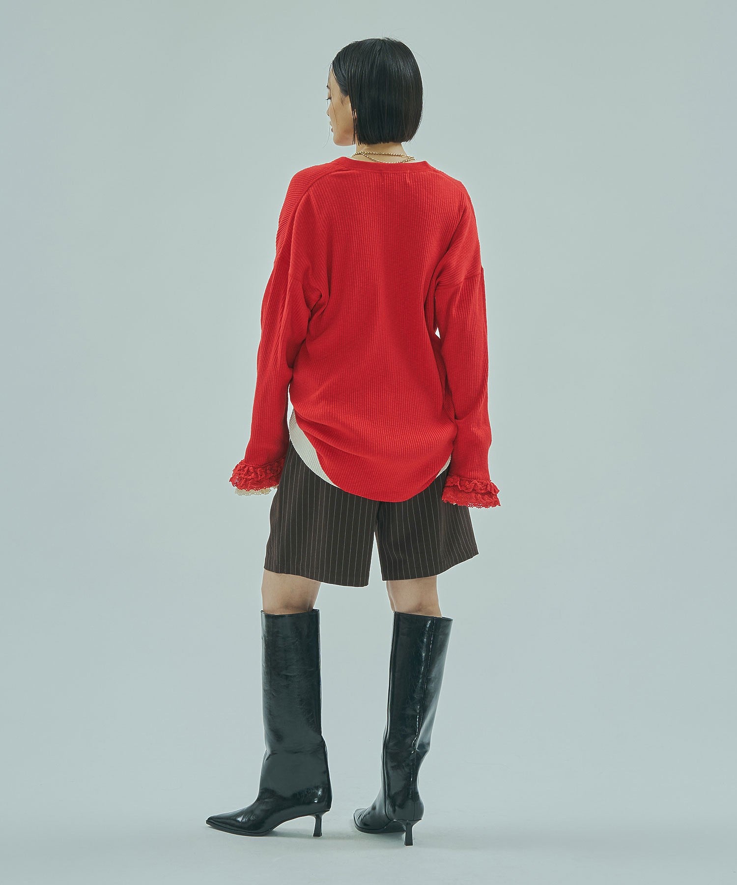 model:163cm 着用サイズ:M