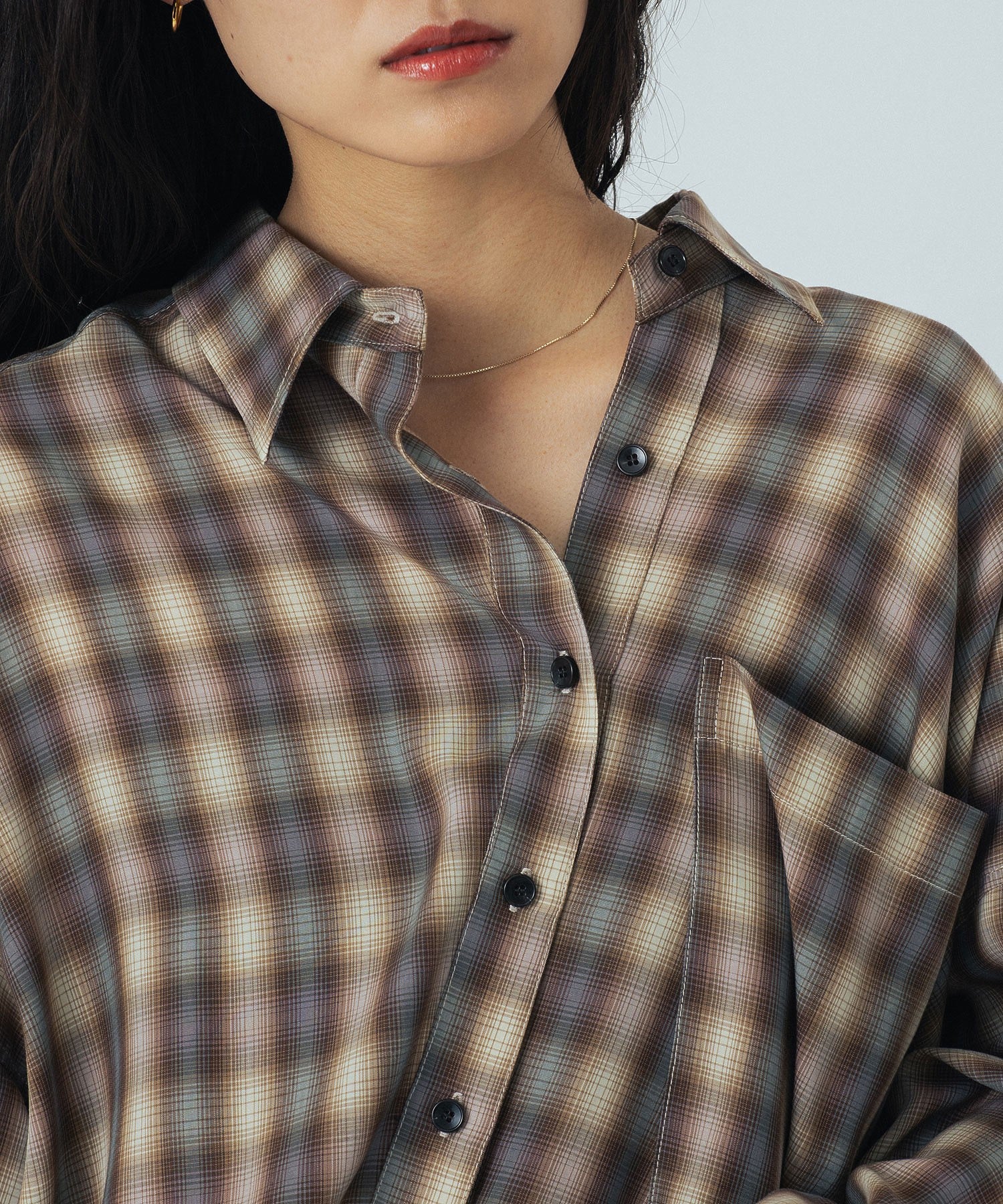 mici/ASYMMETRY SHIRT