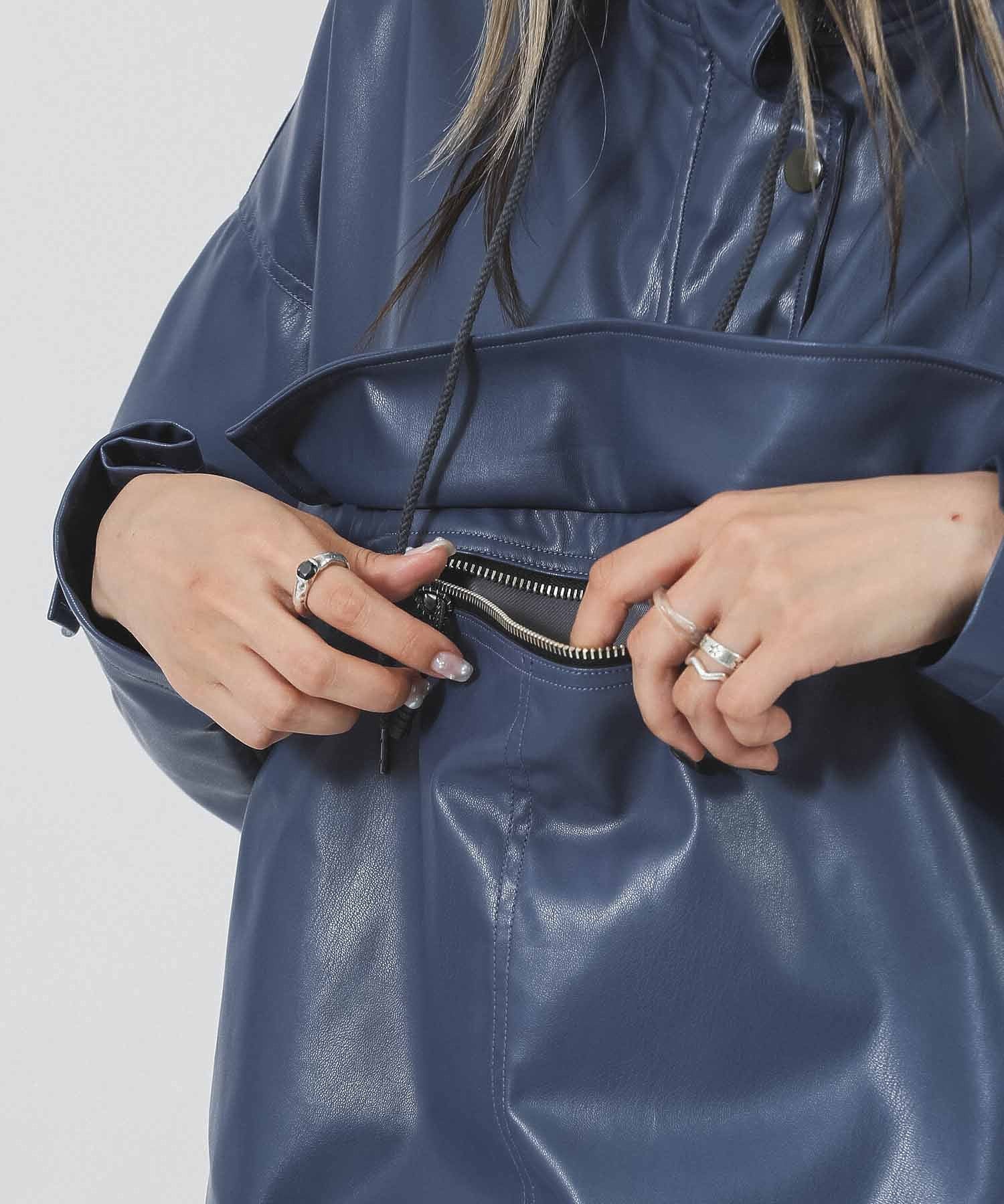 FILL THE BILL /フィルザビル/ FAKE LEATHER ANORAK 201-212044