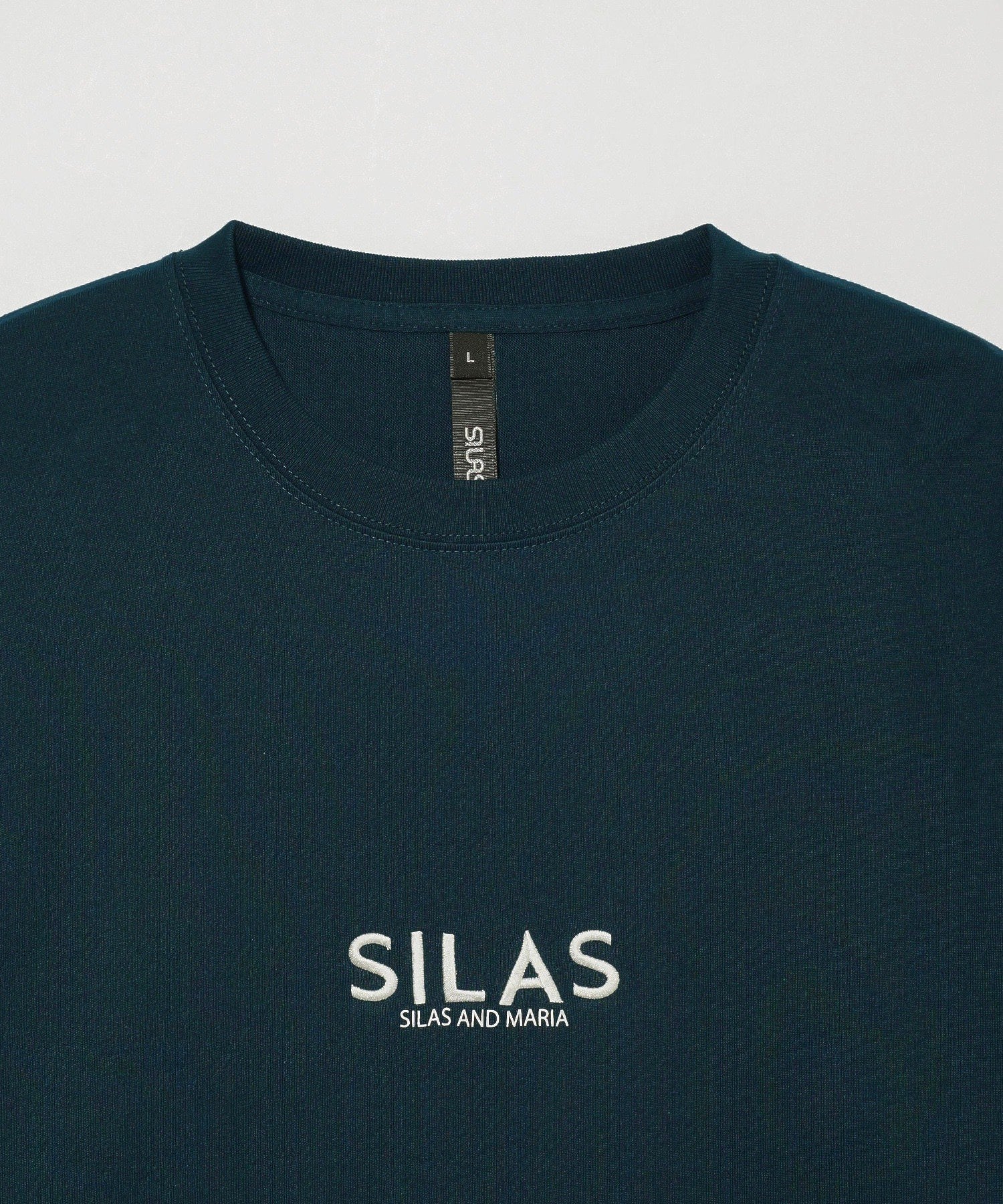 SQUARE AND LOGO PRINT L/S TEE