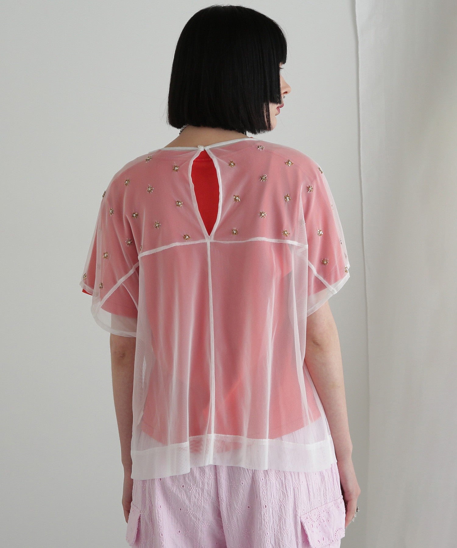 チュールシアーブラウス