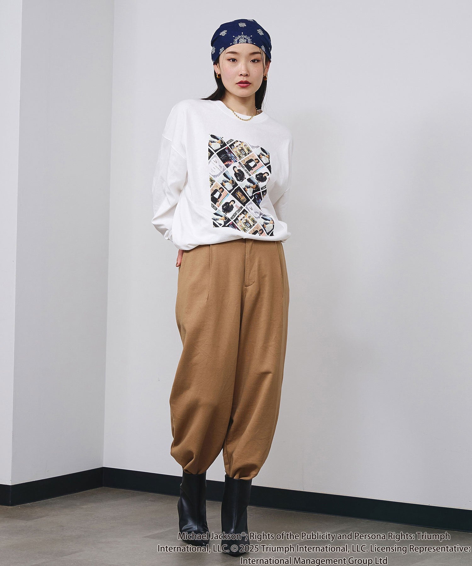 Michael Jackson/COVER ART L/S TEE