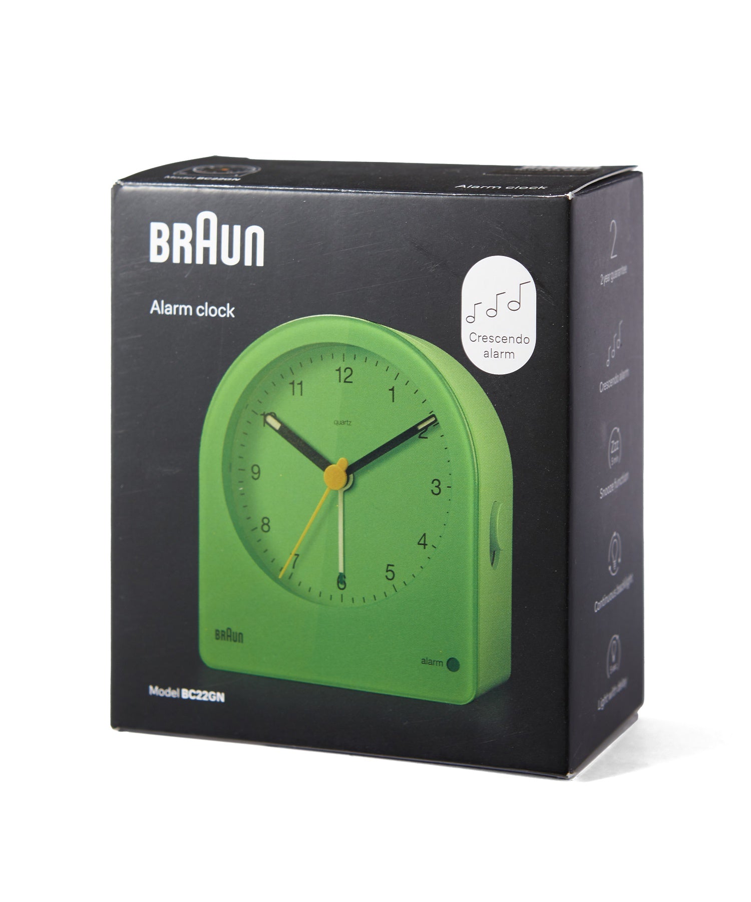 BRAUN ALARM CLOCK BC22GN（ブラウン アラーム置き時計 グリーン）