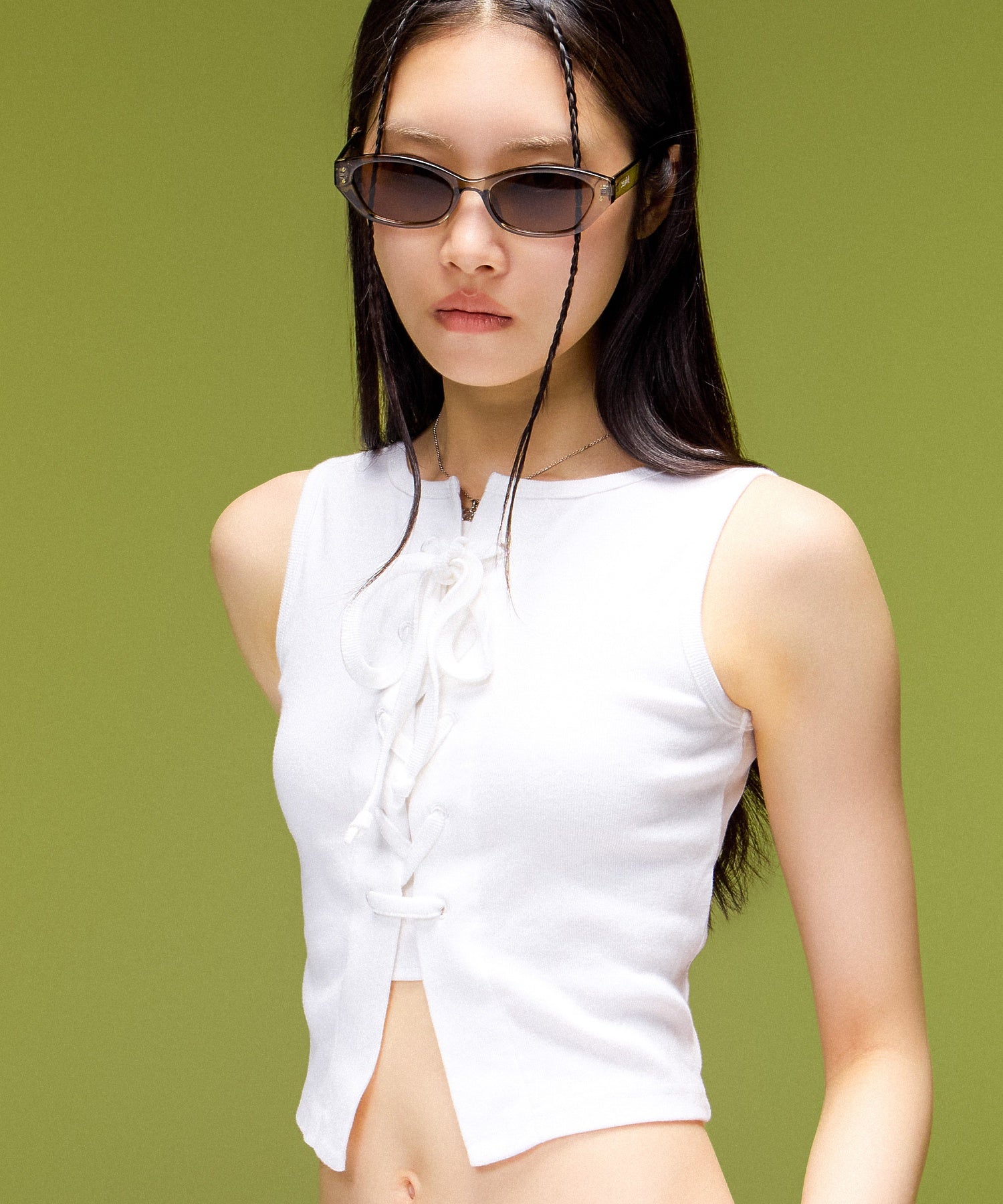 2WAY LACE UP TANK TOP