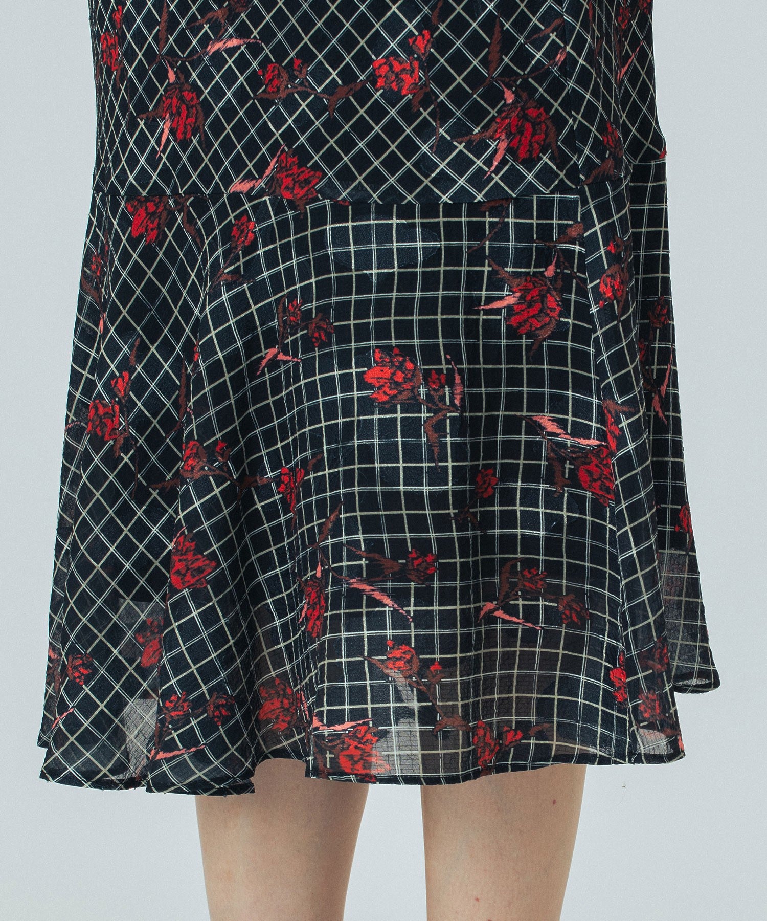 CREOLME/FLOWER PRINT SKIRT
