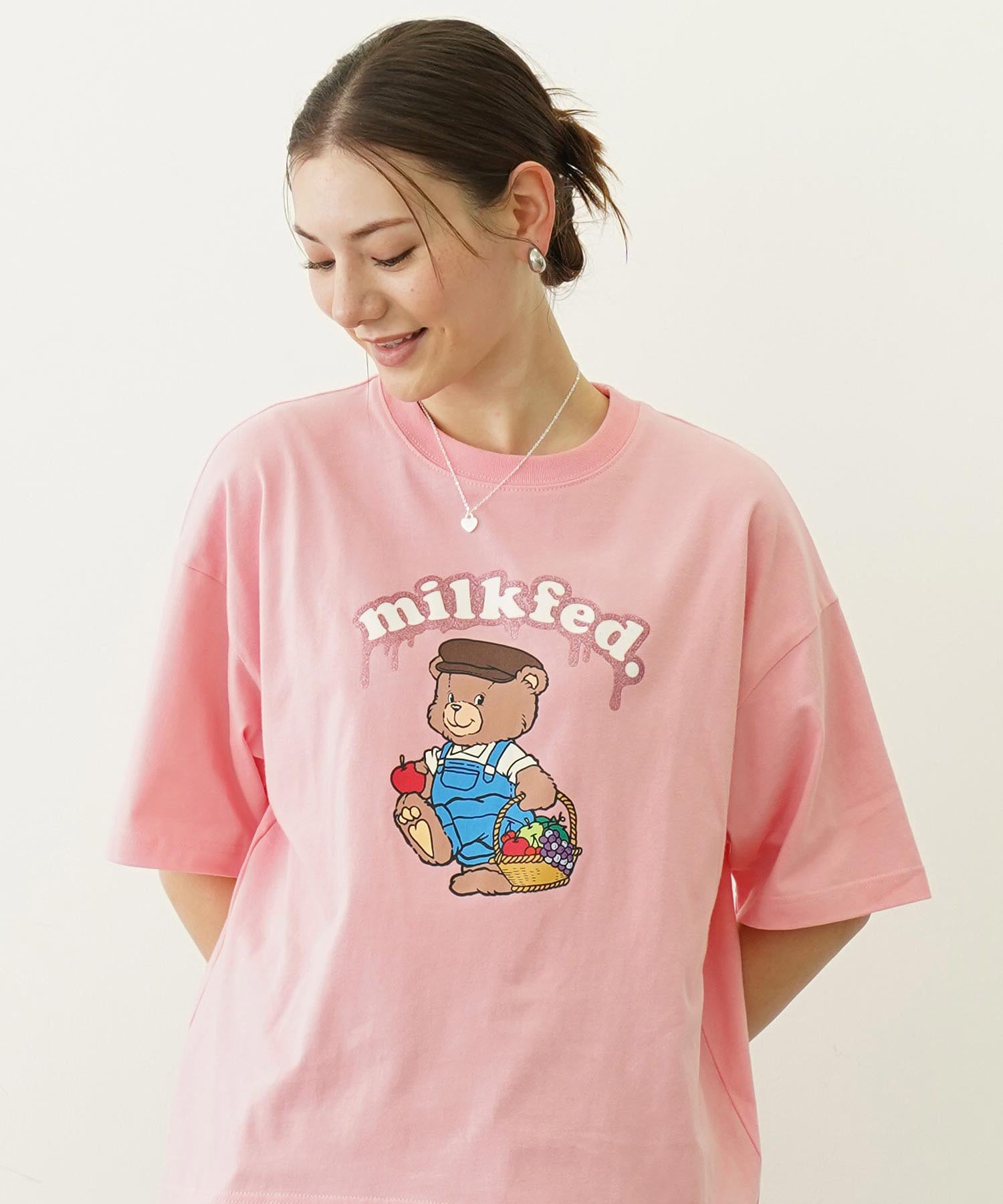 GLITTER BEAR FRUIT WIDE S/S TEE