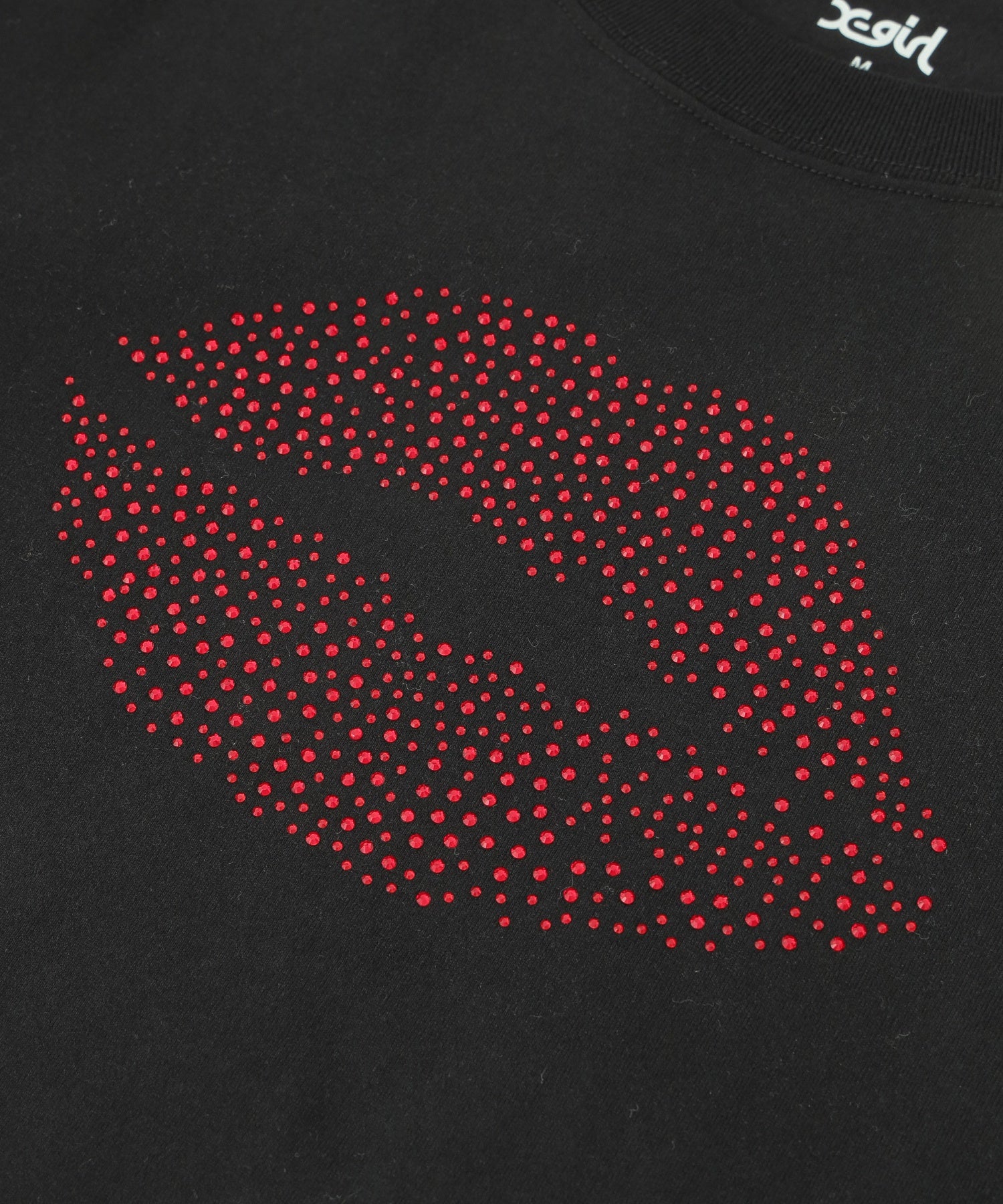 RHINESTONE LIP S/S TEE