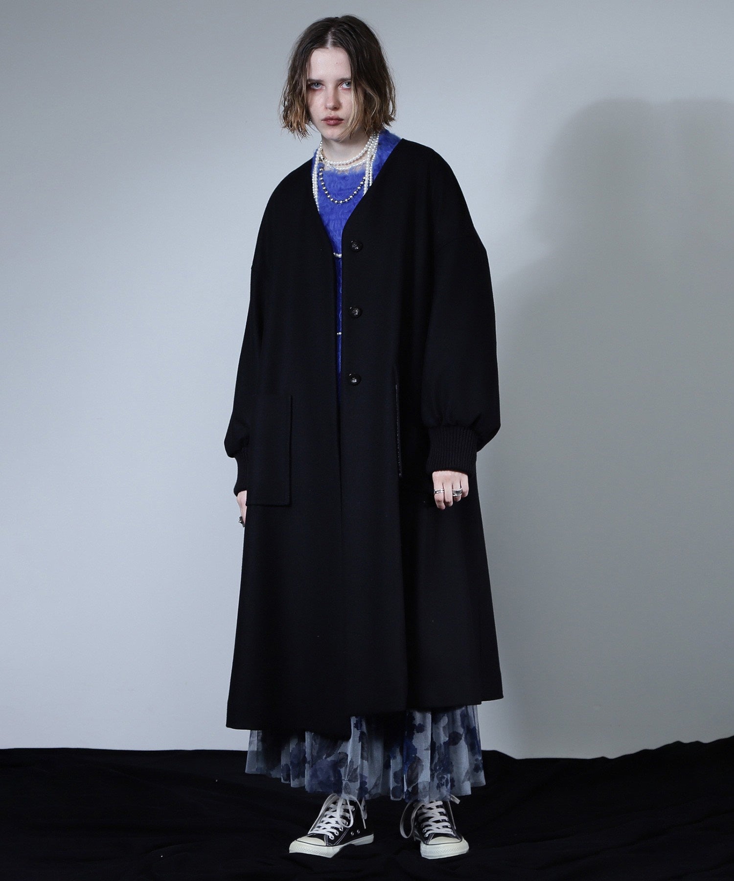 日曜日まで値下げ！□miciミチ　ウールロングコート mici（ミチ）の「(mici)ウールロングコート（その他アウター）」 - WEAR