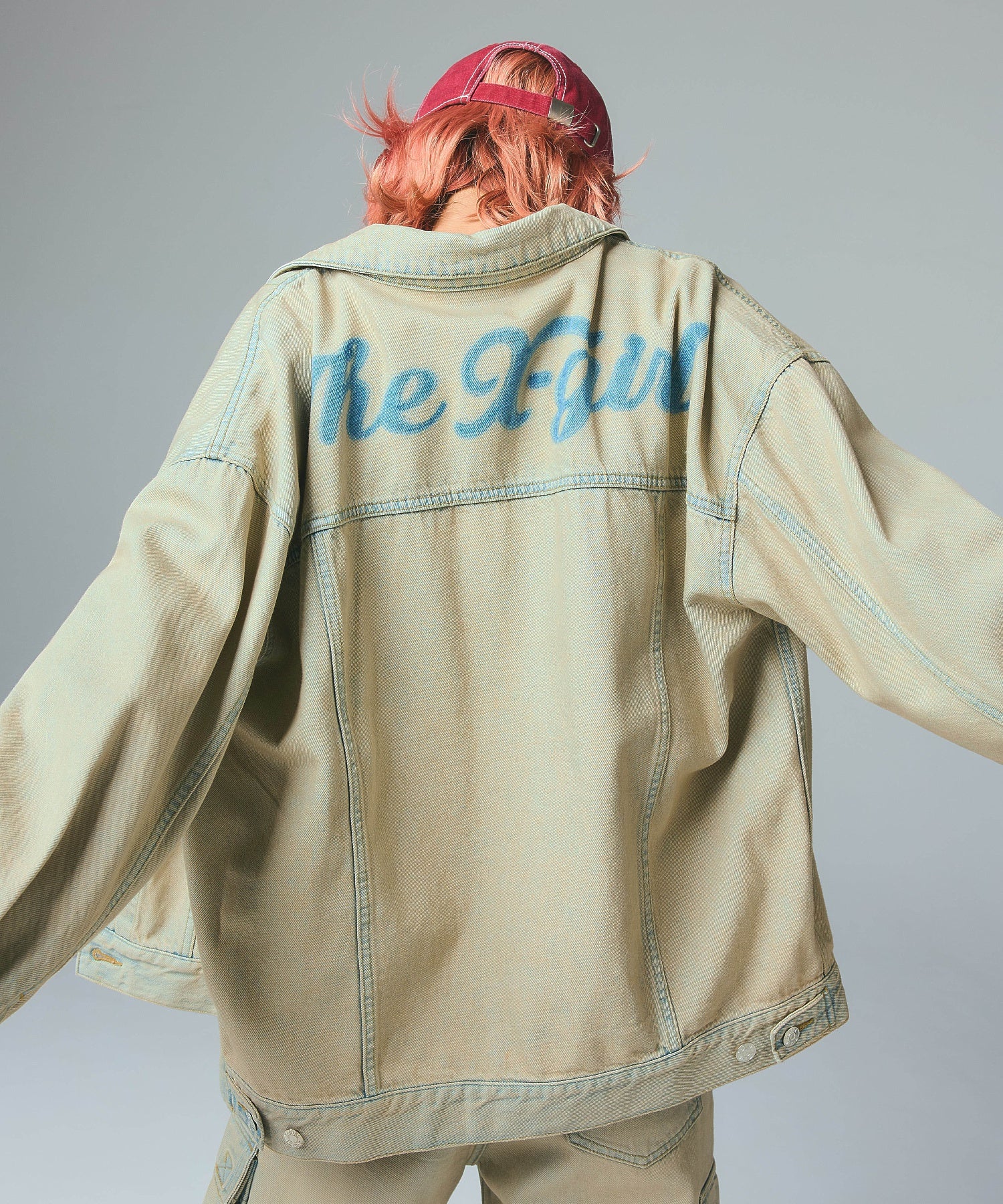 CURSIVE LOGO DENIM JACKET