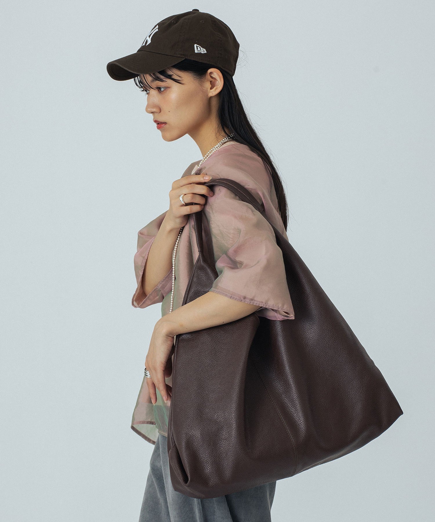 MILLELA FIRENZE/BIG LEATHER TOTE BAG