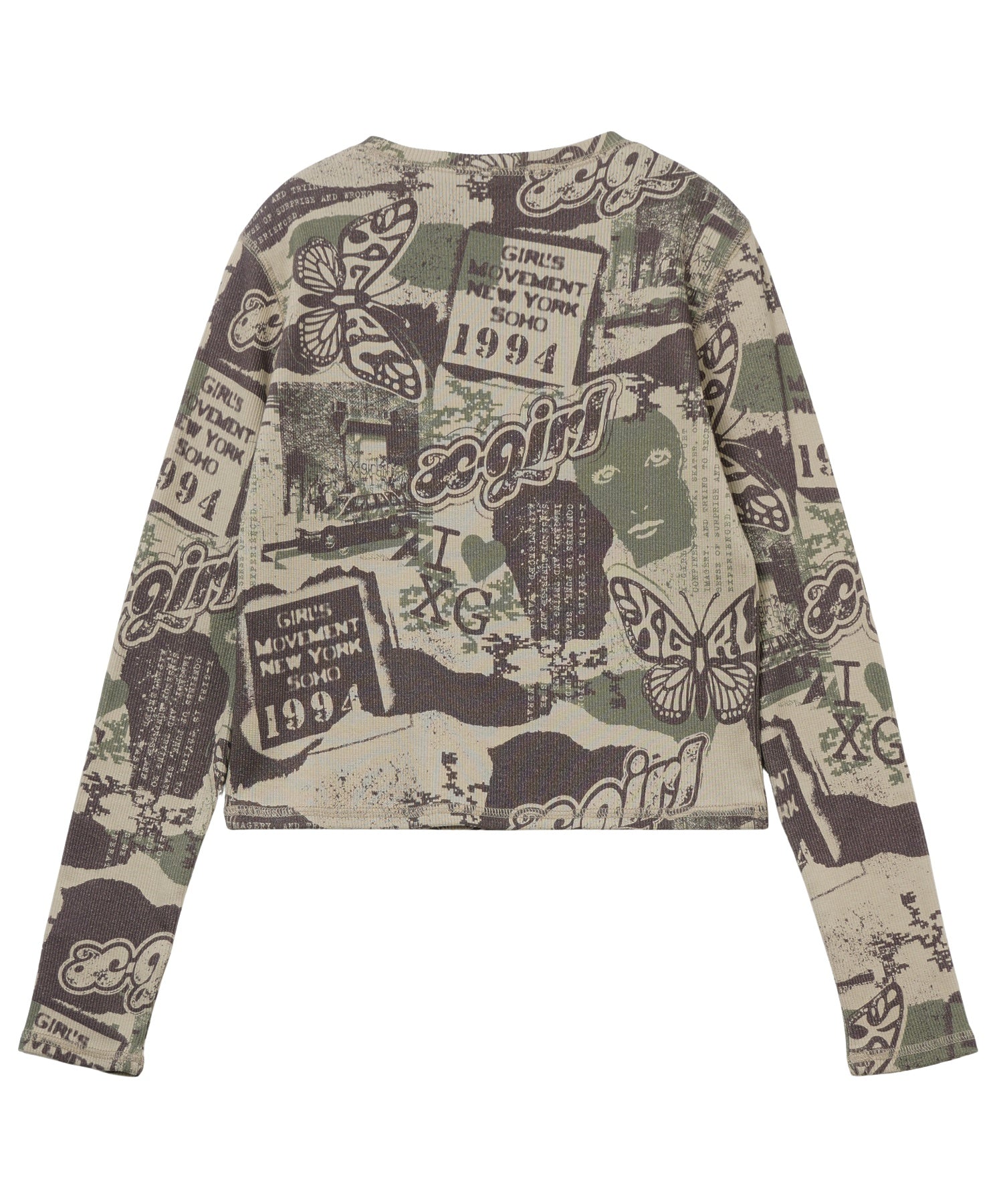 COLLAGE GRAPHIC L/S COMPACT TOP