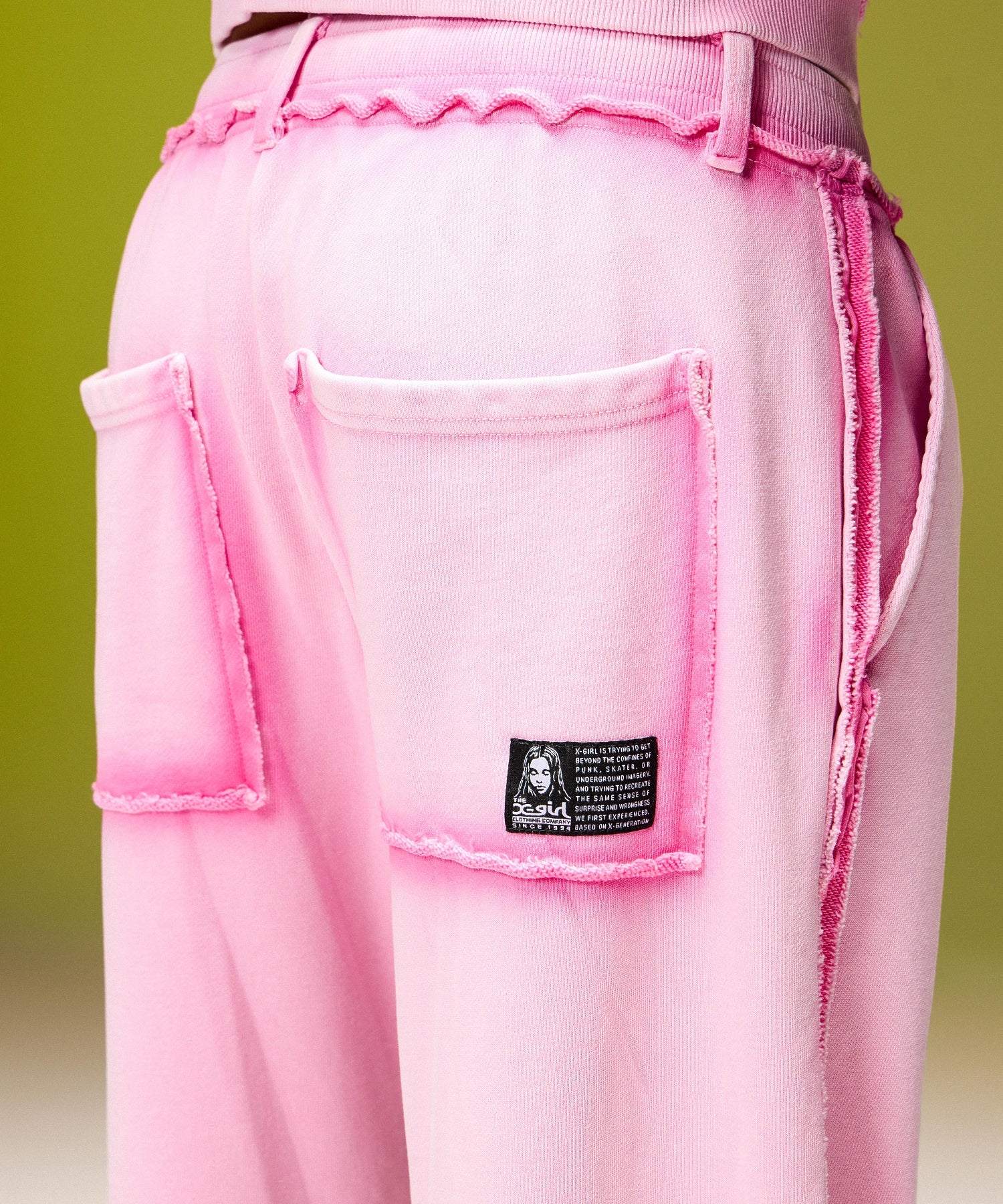 FADED CUT OUT SWEATPANTS