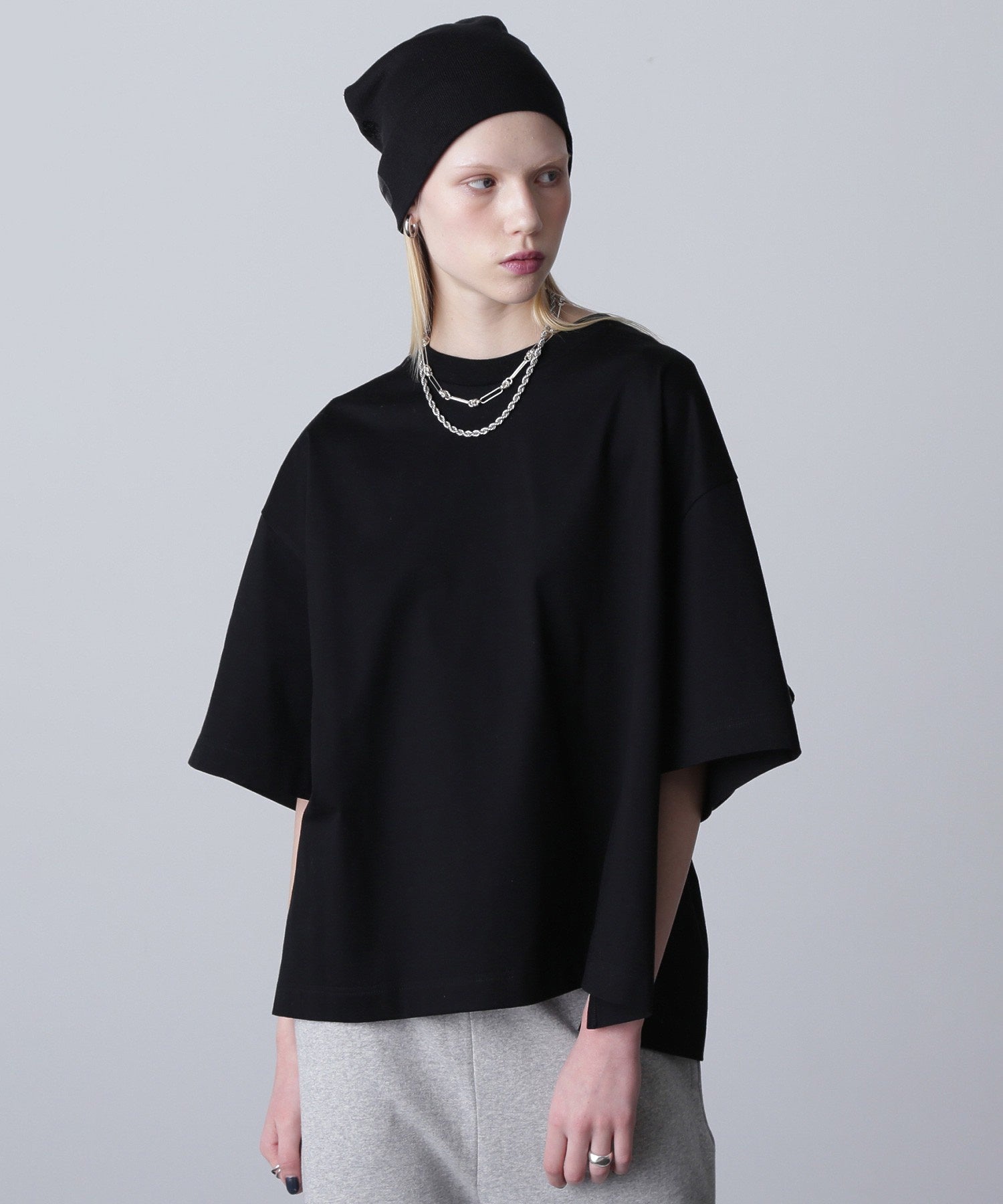 mici/BACK RIBBON S/S TEE