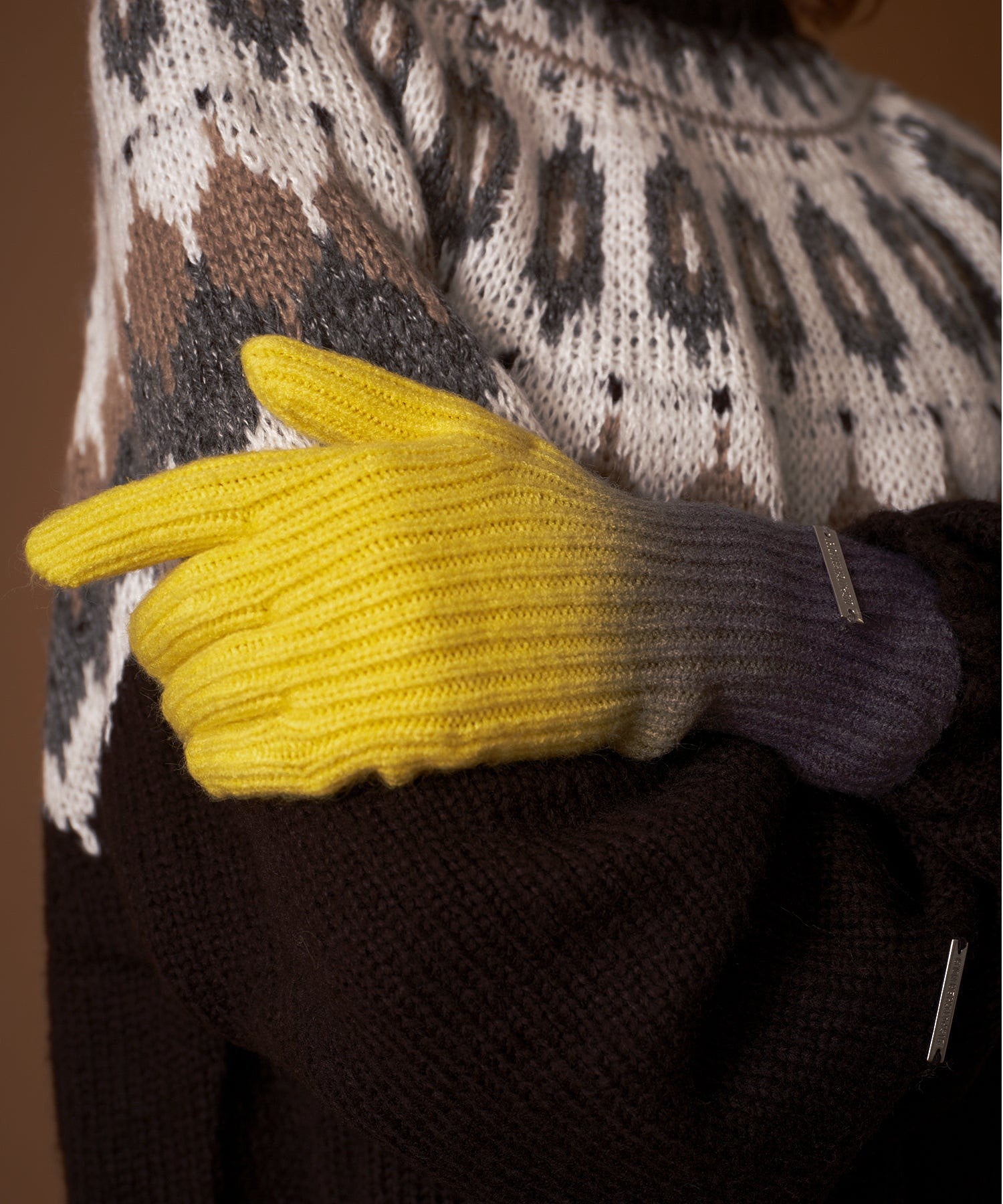 GRADIENT COLOR KNIT GLOVES DISPATCHER NO.8