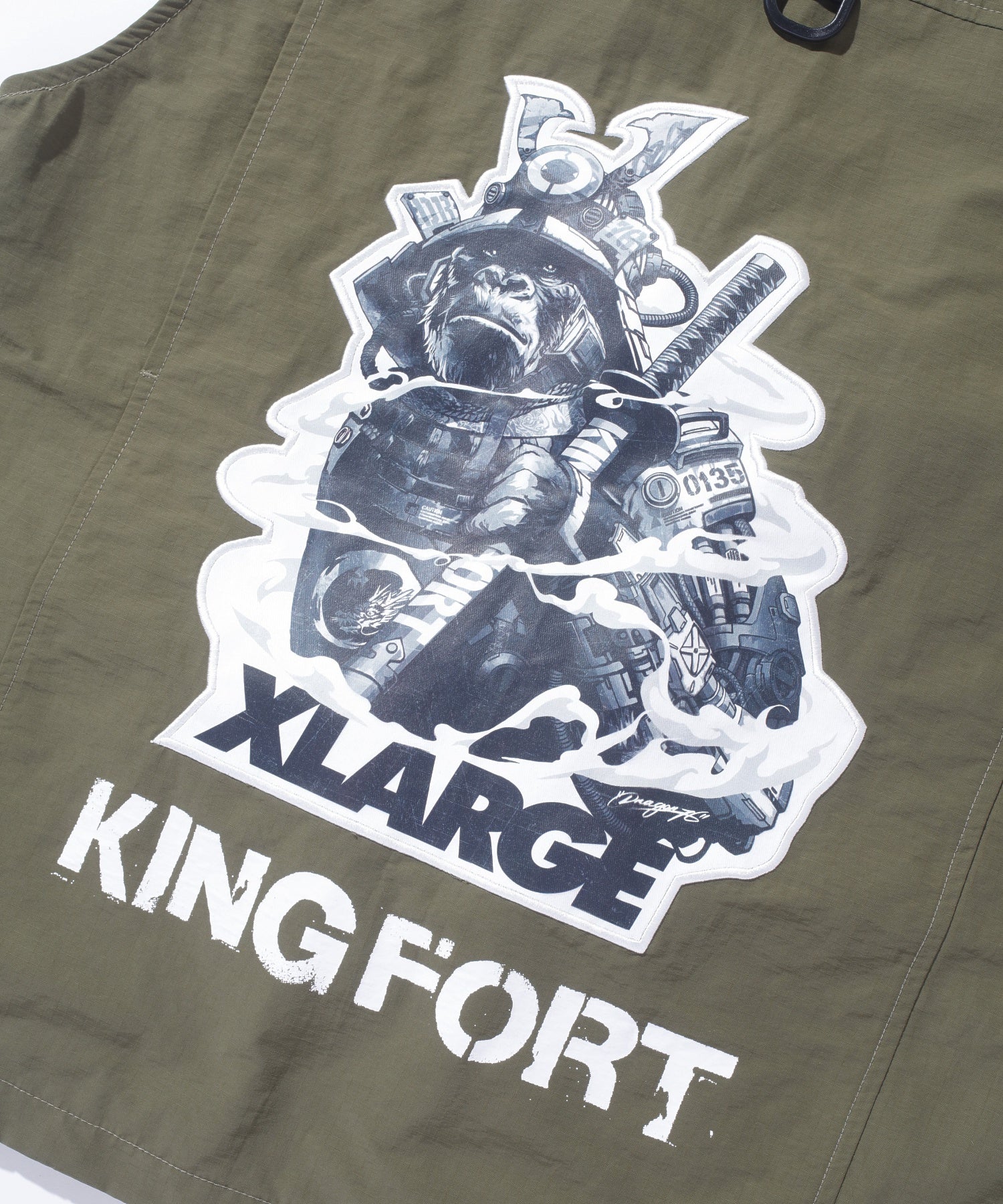 XLARGE×Dragon76 MILITARY VEST calif-ART