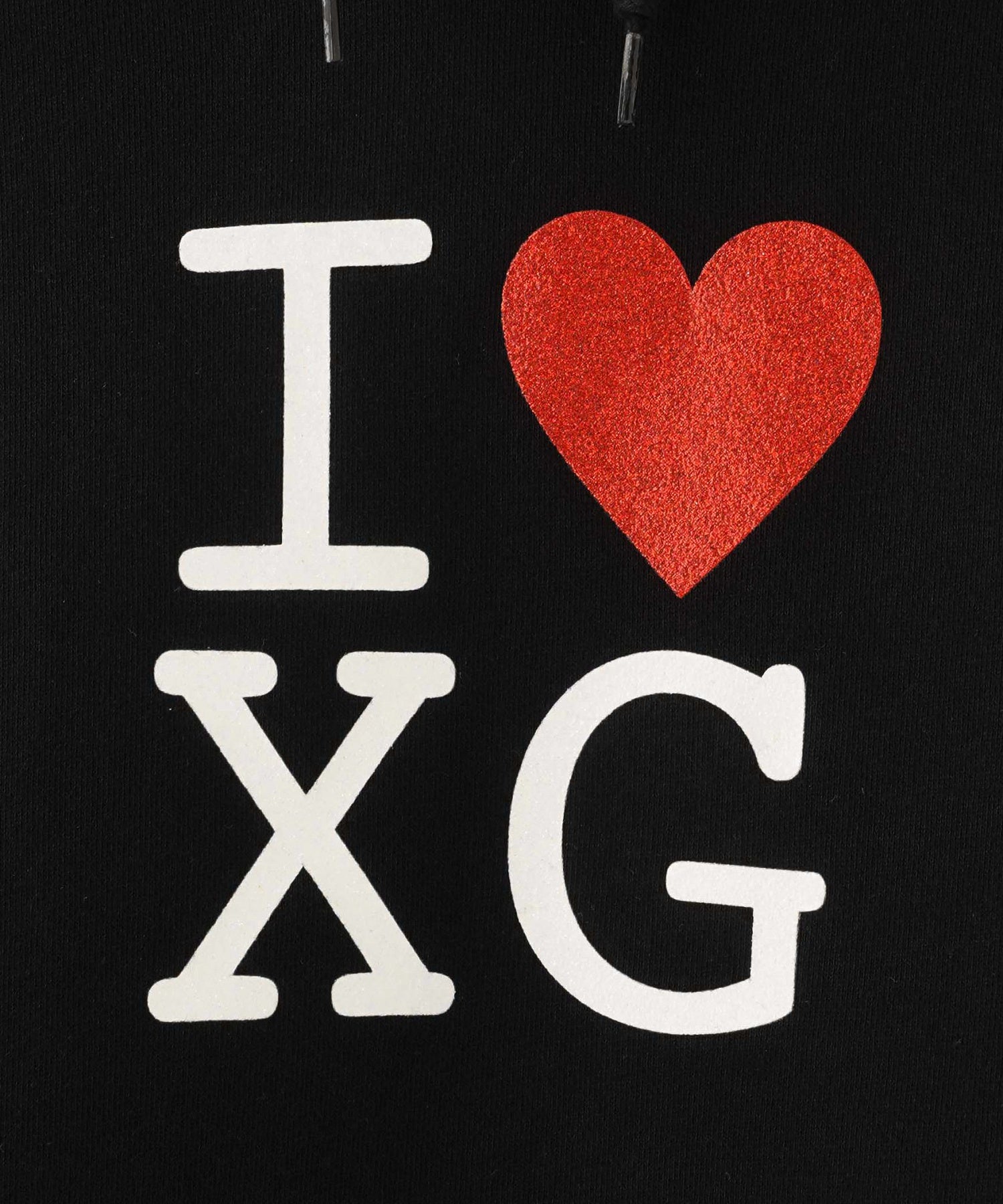 I LOVE XG LOGO SWEAT HOODIE