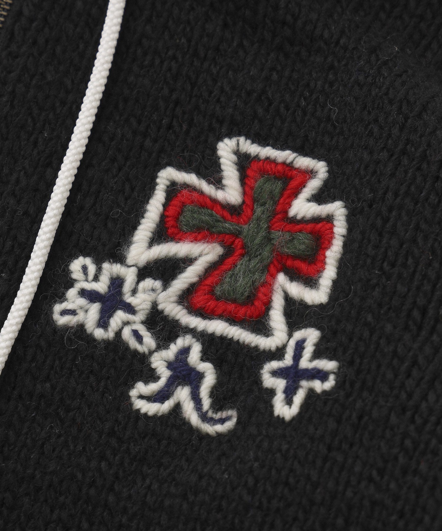 RICE NINE TEN/ライスナインテン/HAND KNITTED SK8 ZIP HOODIE HKN-SK8