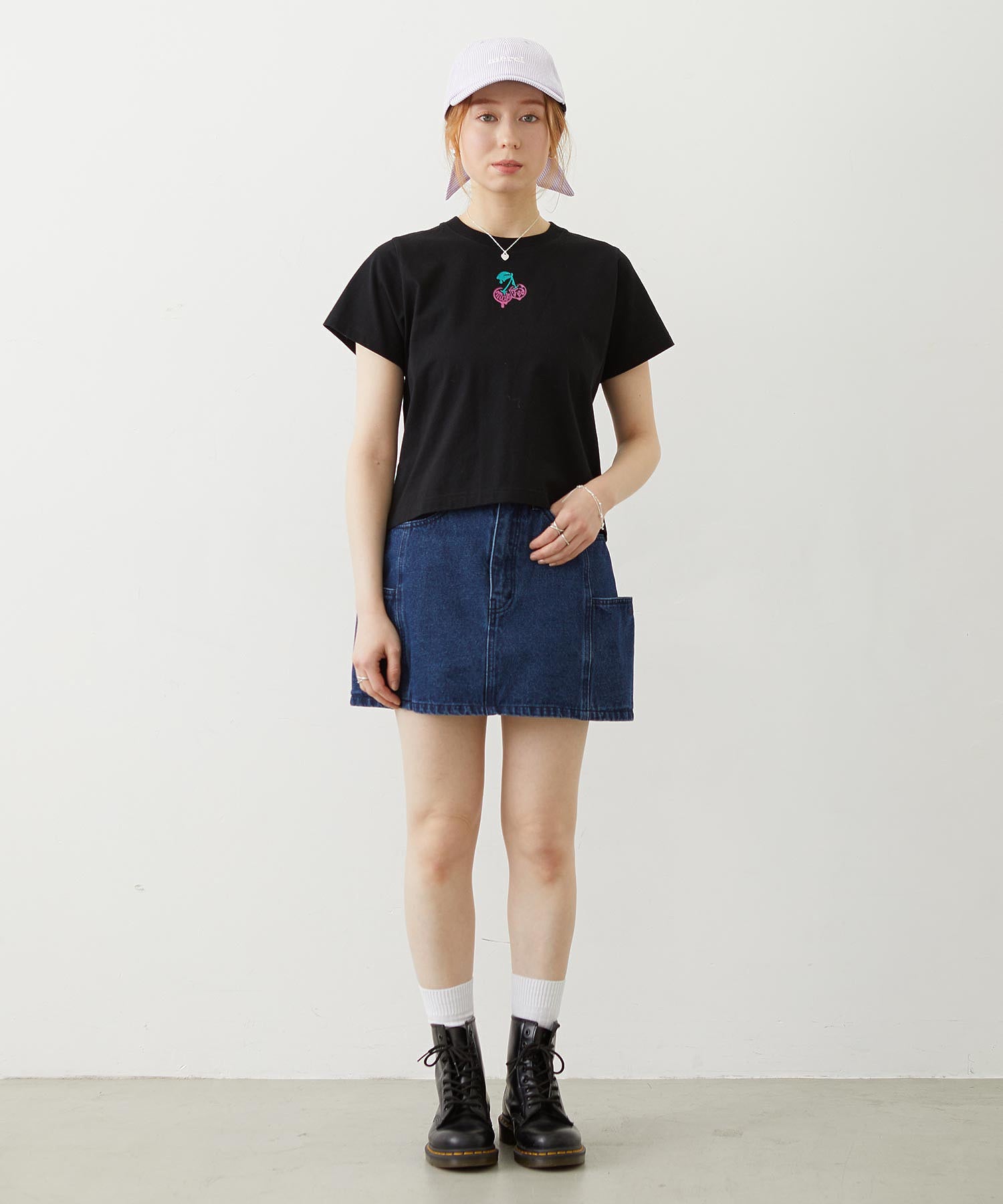 MINI MELTY GLITTER CHERRY COMPACT S/S TEE