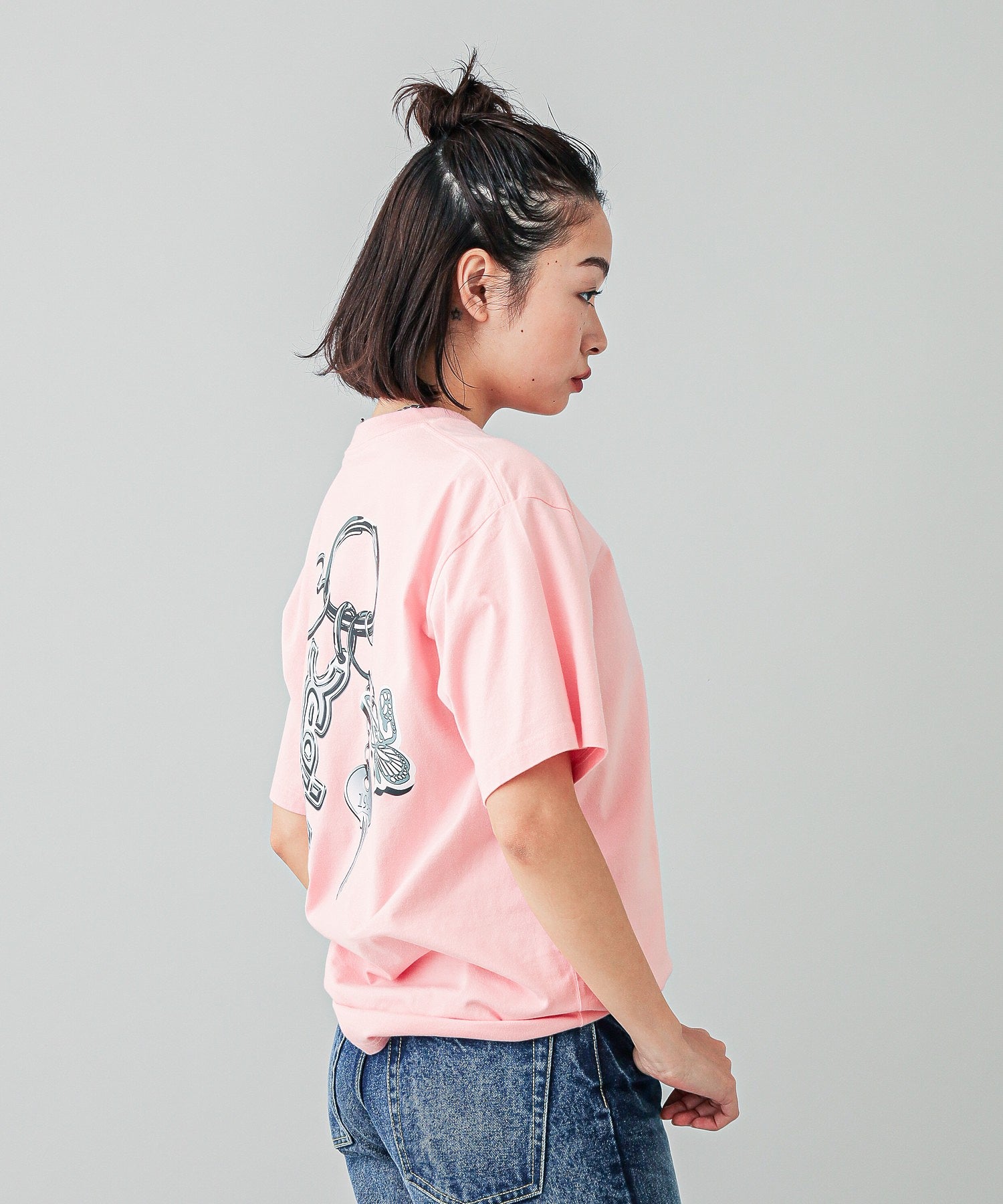 X-girl MOTIF KEYCHARM S/S TEE