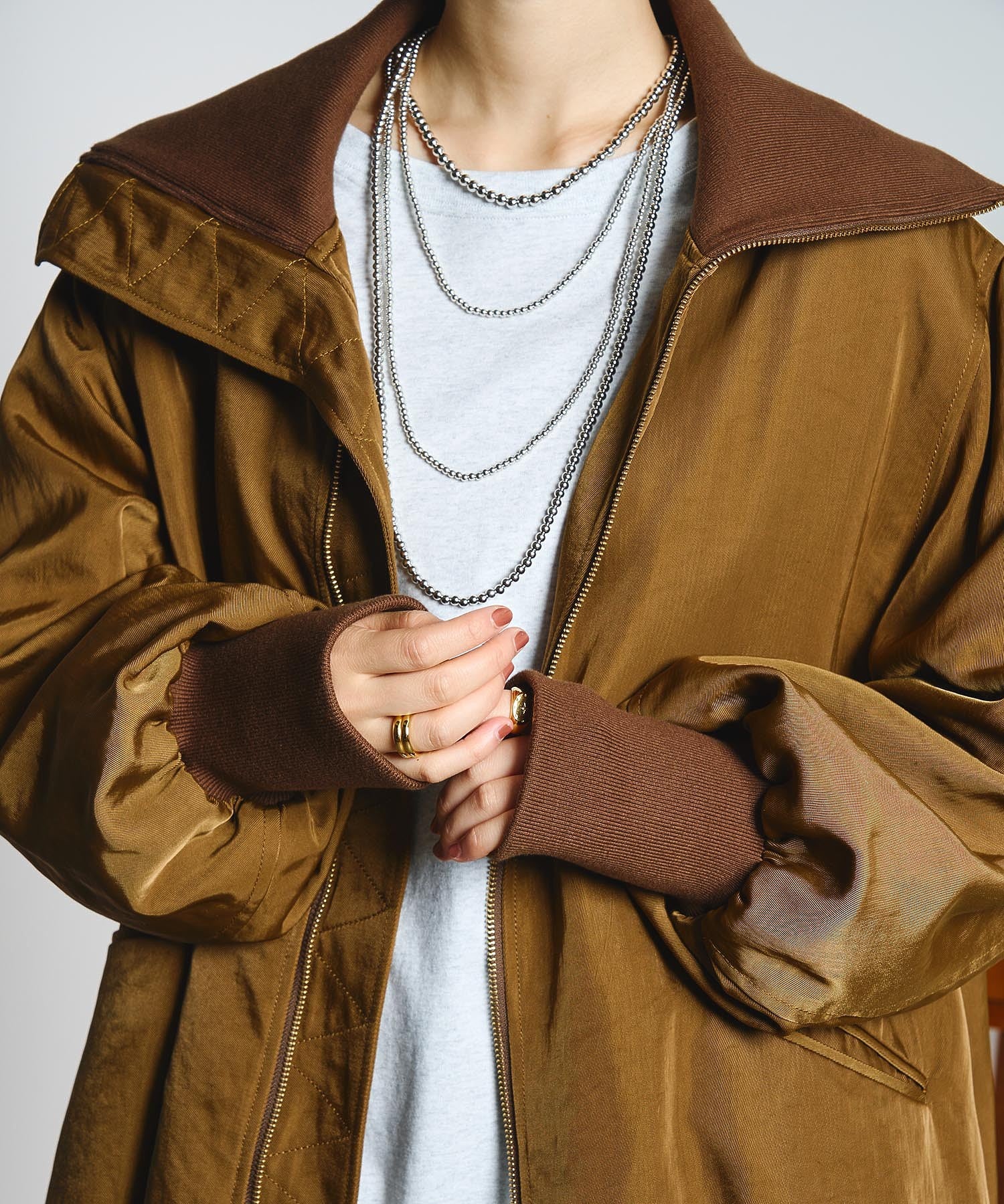 THREE STANDARD BALL NECKLACE