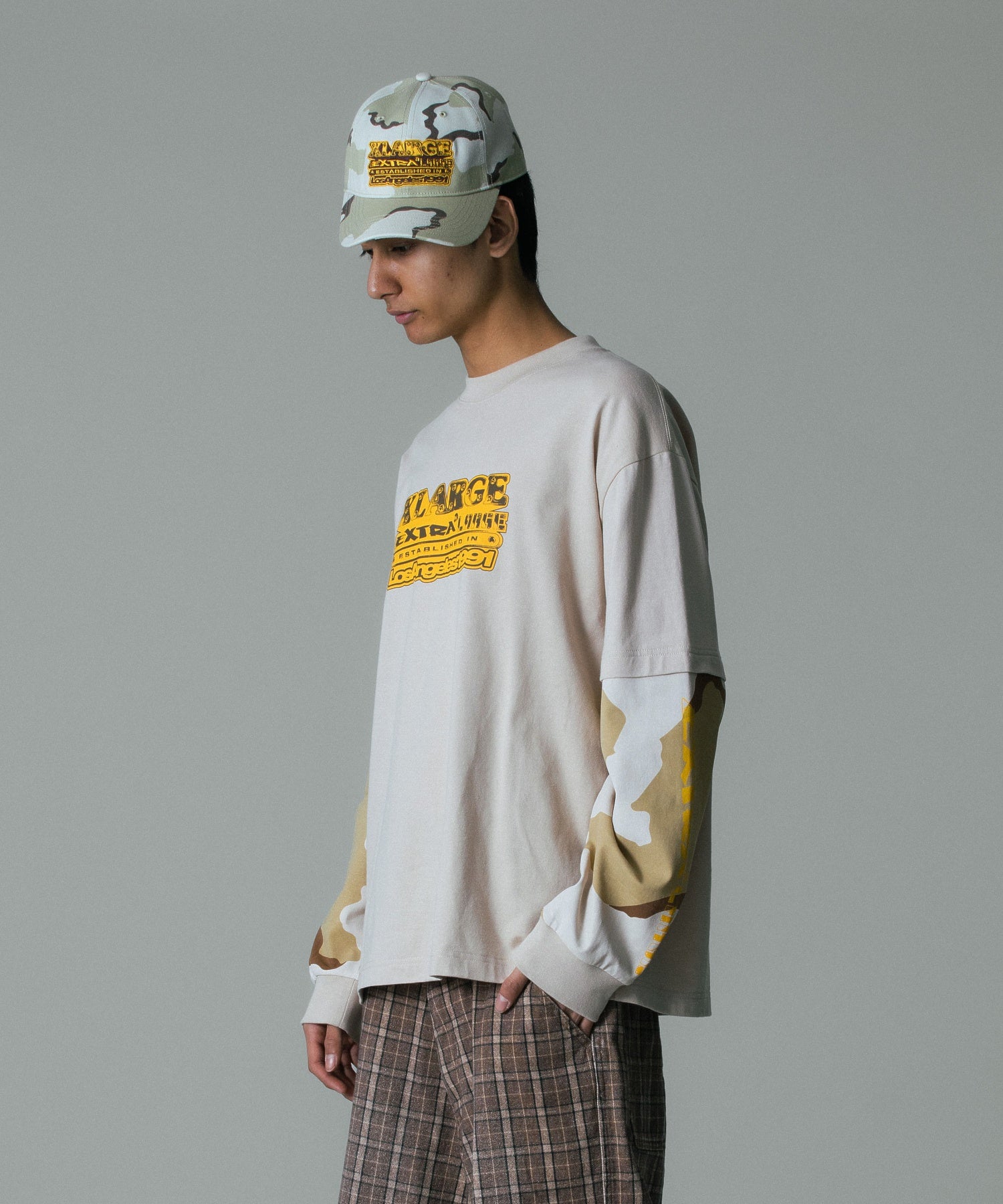 EXTRALARGE LAYERED L/S TEE