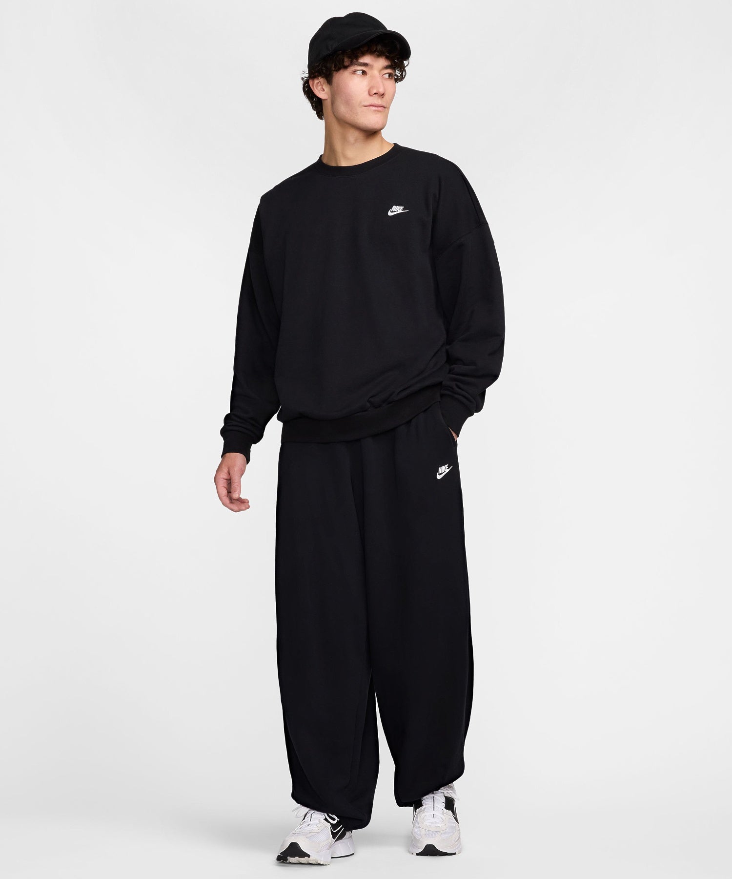 NIKE/ナイキ/ﾅｲｷ ｸﾗﾌﾞ FT ｵｰﾊﾞｰｻｲｽﾞ L/S ｸﾙｰ HJ1820