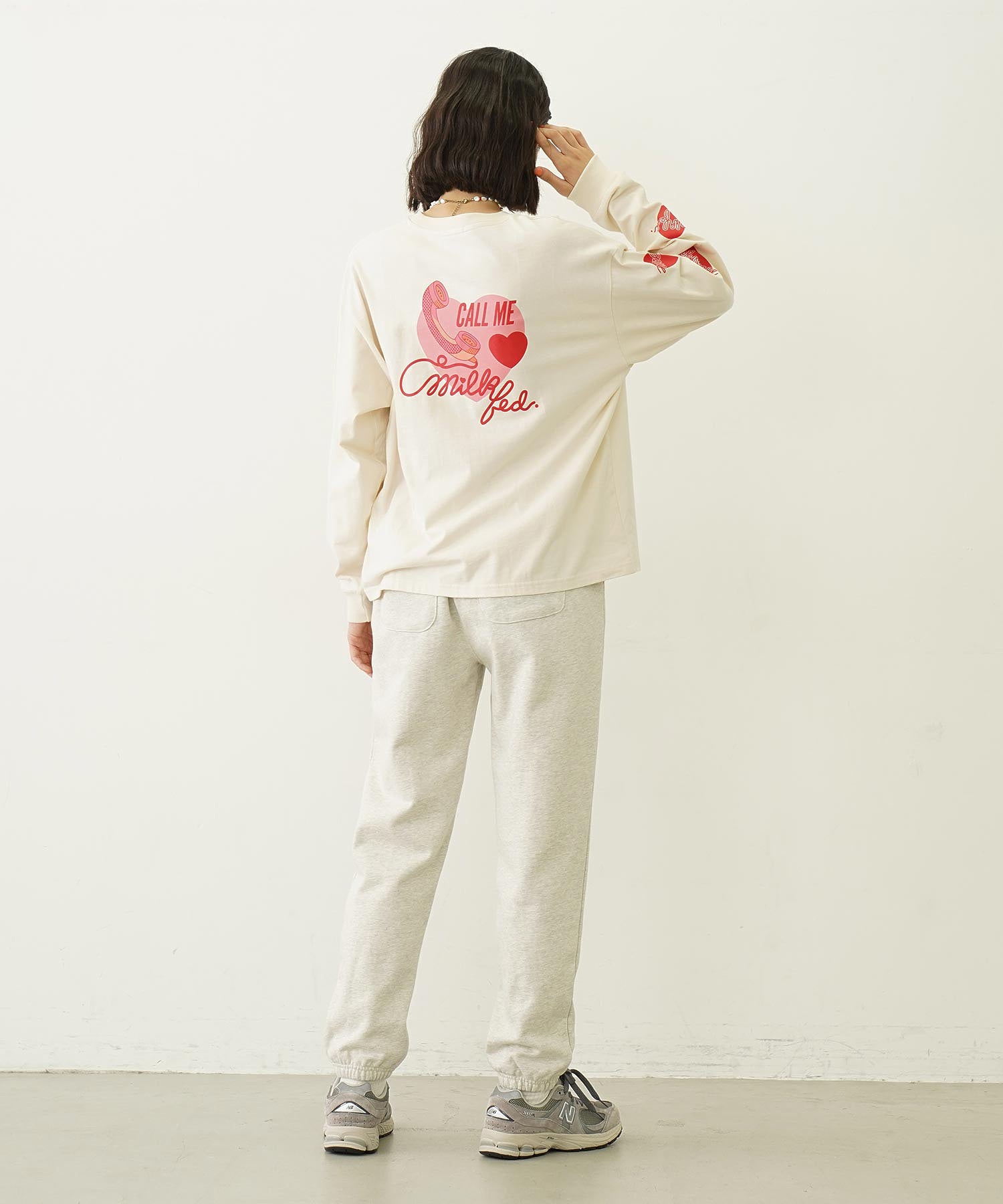 HEART AND PHONE WIDE L/S TEE