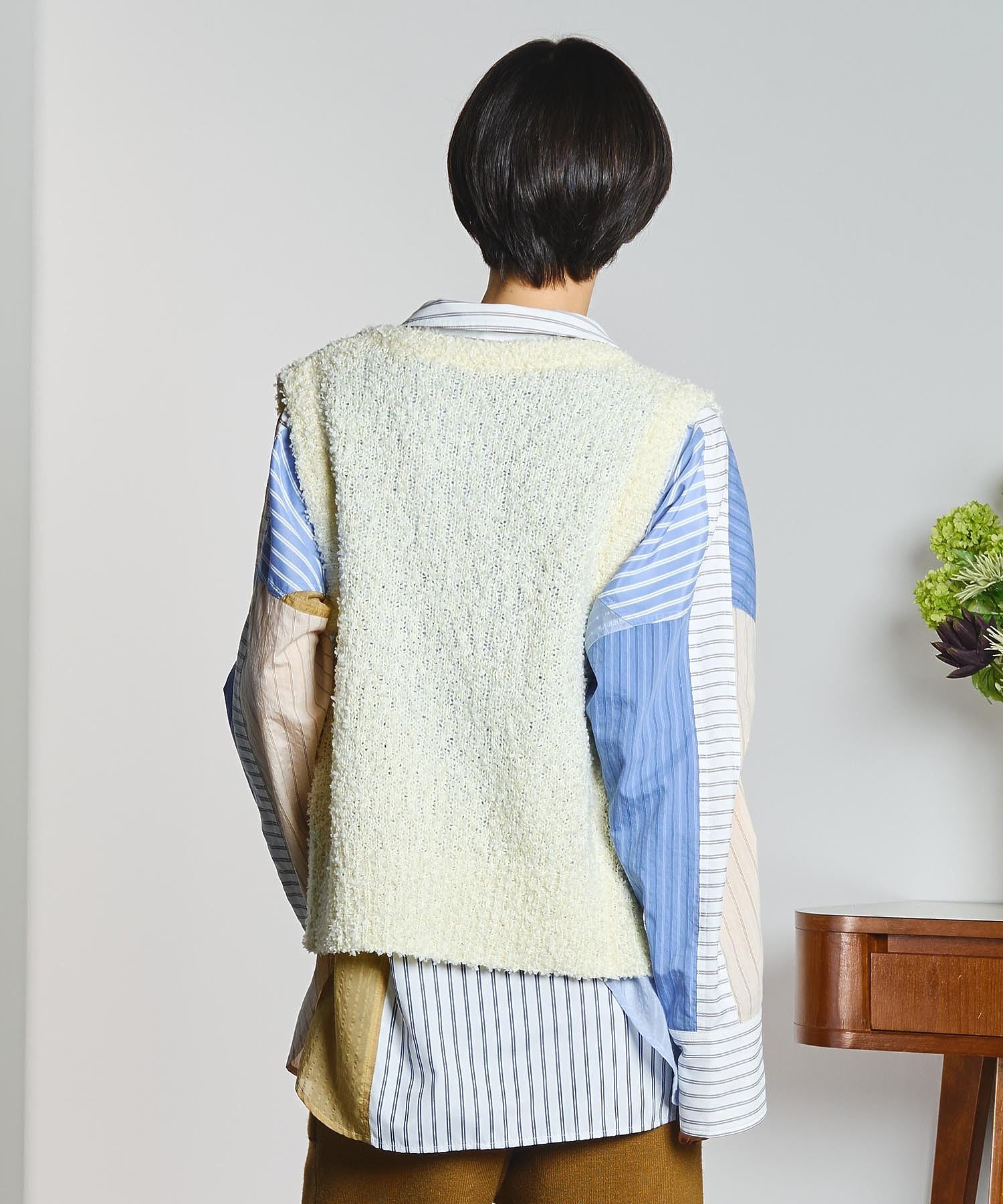 GENE HEAVENS/STRIPE PANEL SHIRT