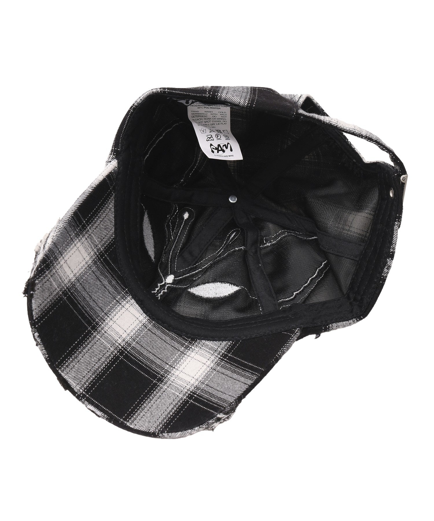 PERKS AND MINI/パークスアンドミニ/CHECK ALIEN BUTTERFLY KISS BASEBALL CAP 10351