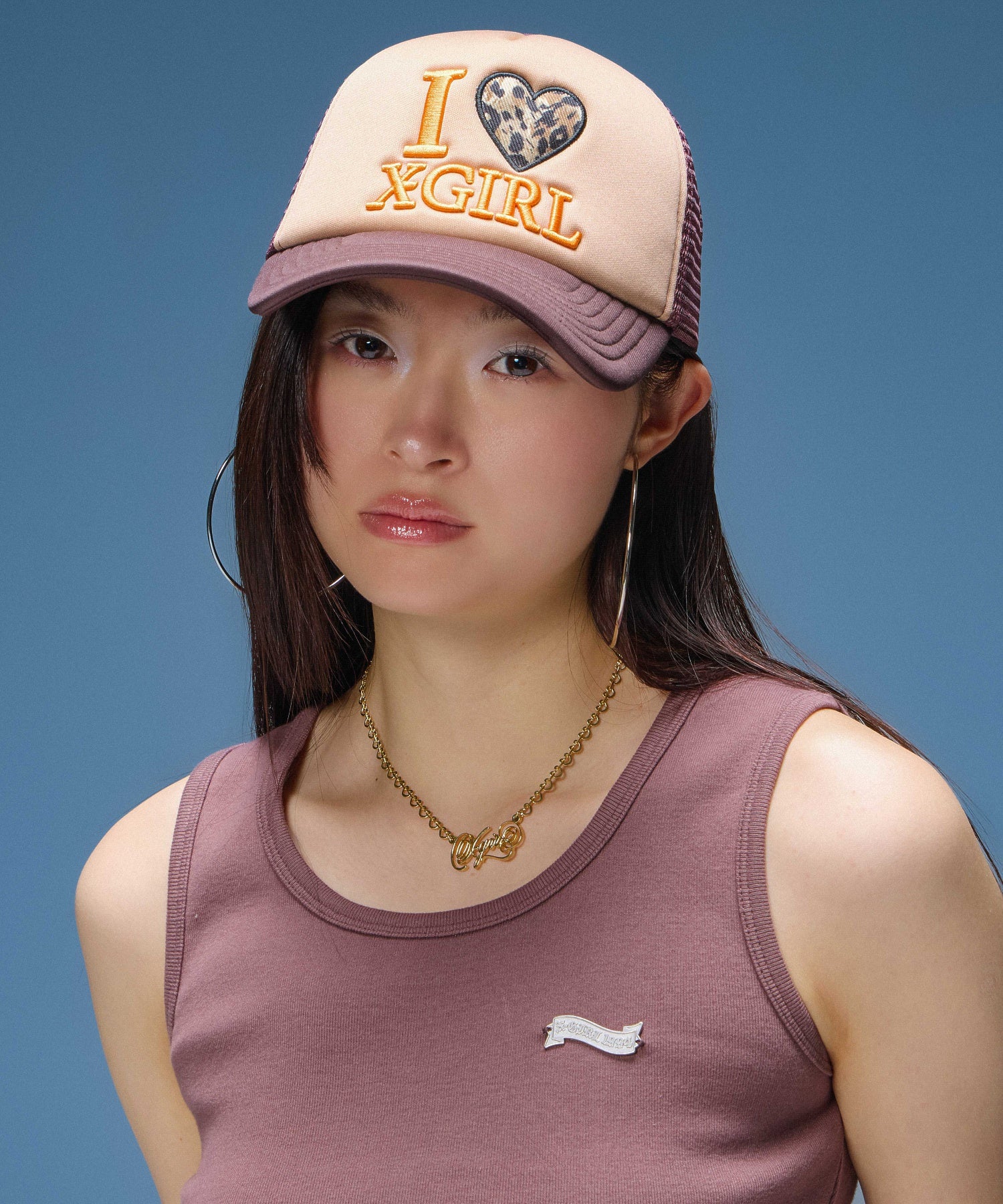 METAL NAME LOGO TANK TOP
