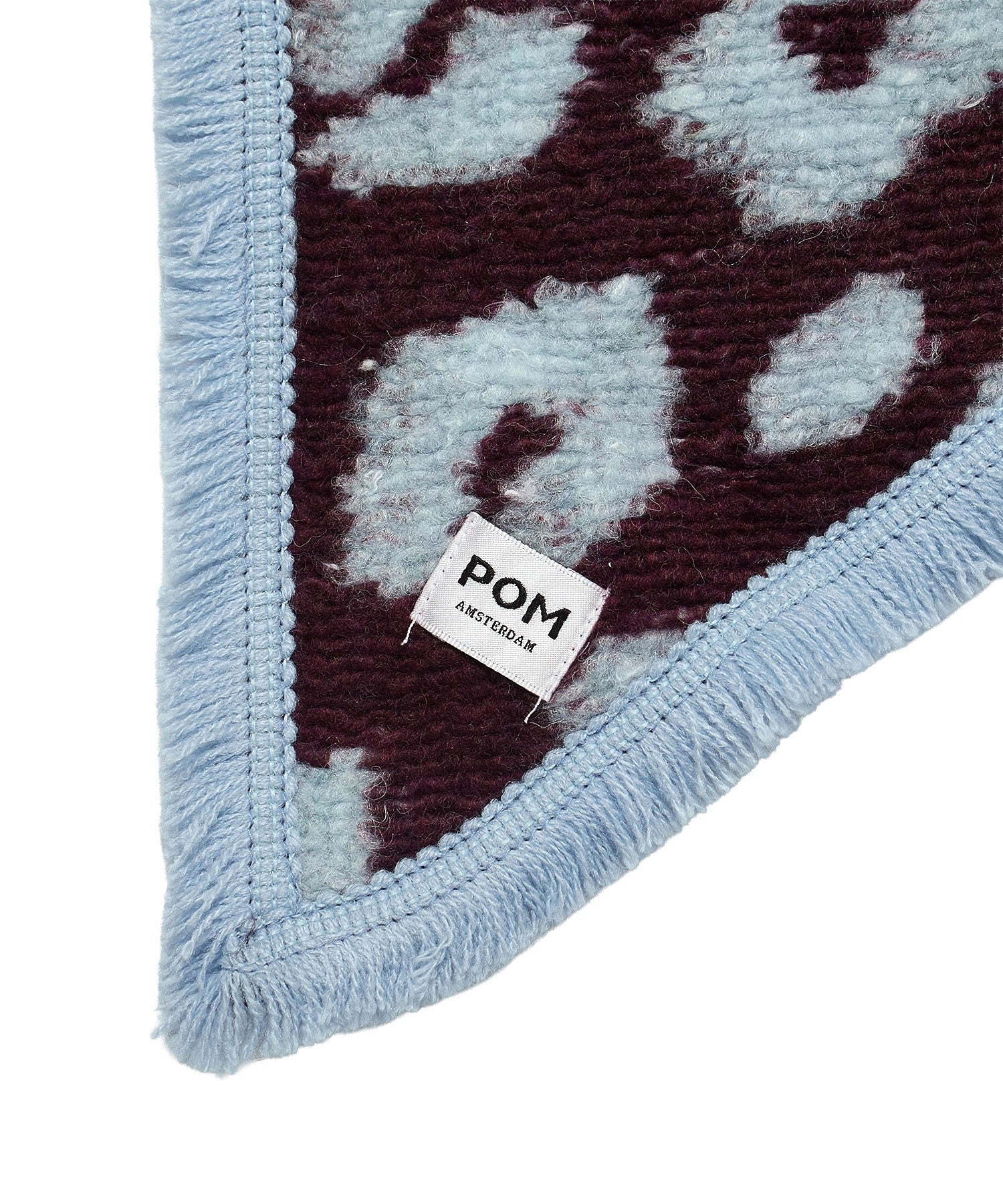 POM/SHAWL LEOPARD PLUM