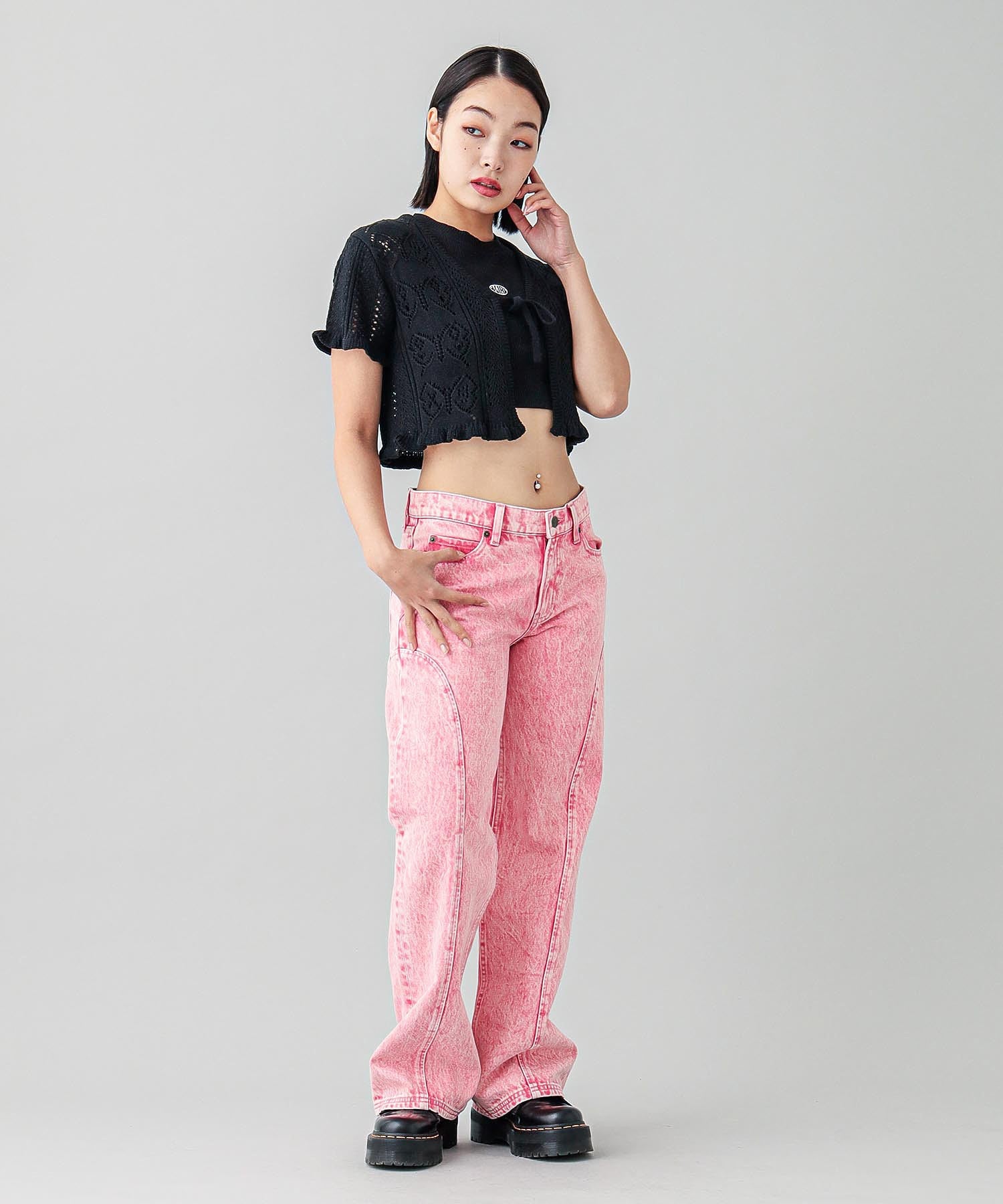 SEAM STRAIGHT LEG PANTS