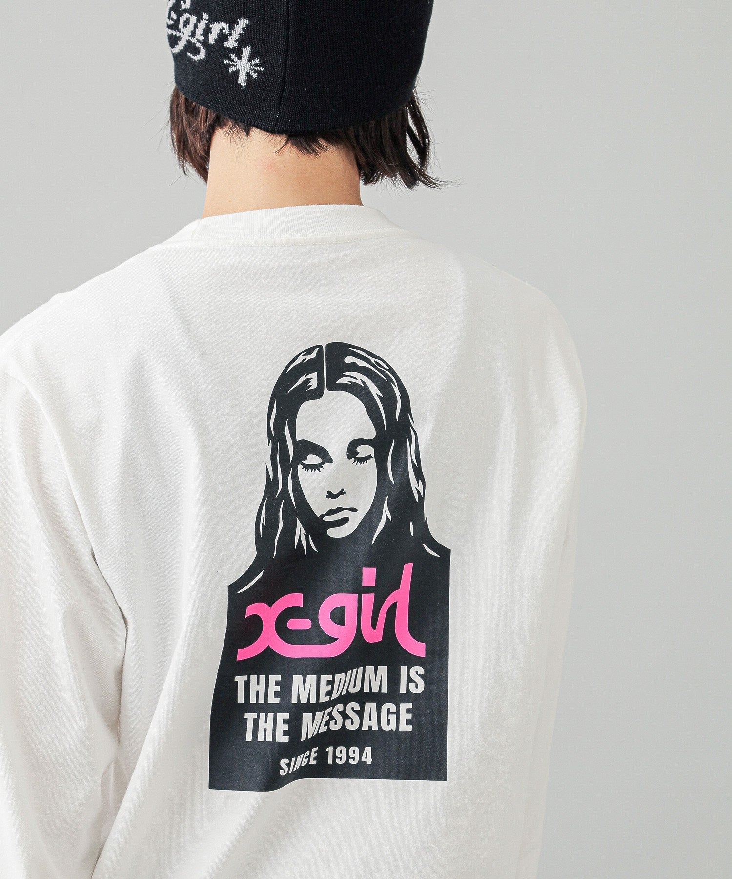 MESSAGE AND FACE L/S TEE