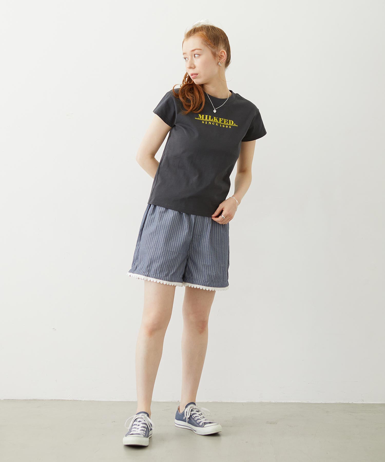 LINE LOGO FRENCH SLEEVE TOP