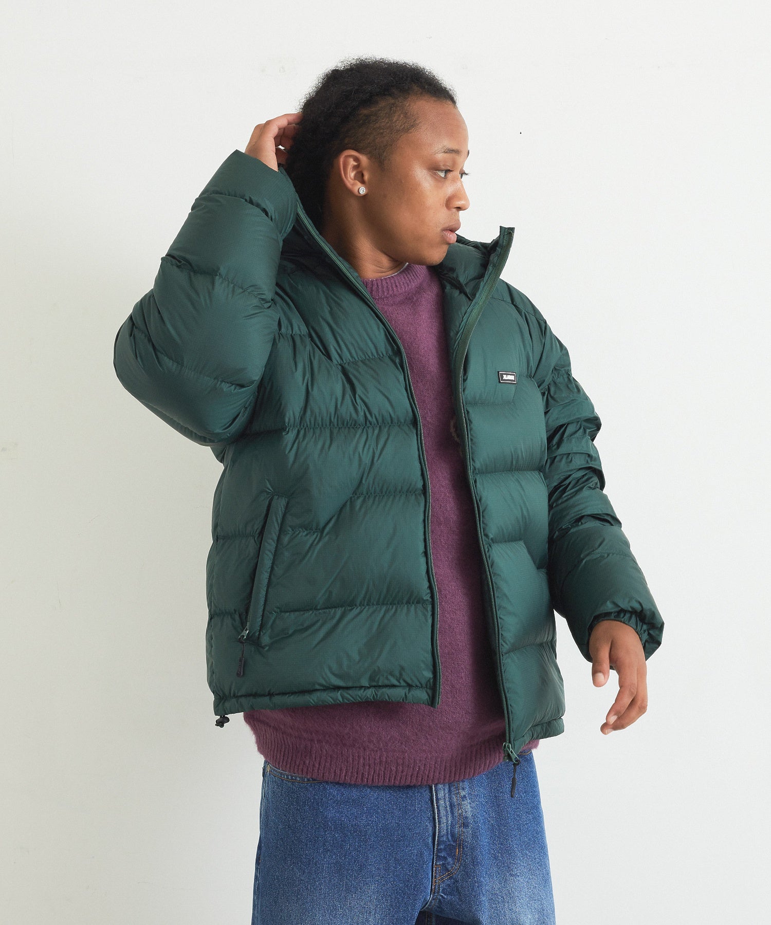 RIPSTOP HOODED DOWN JACKET