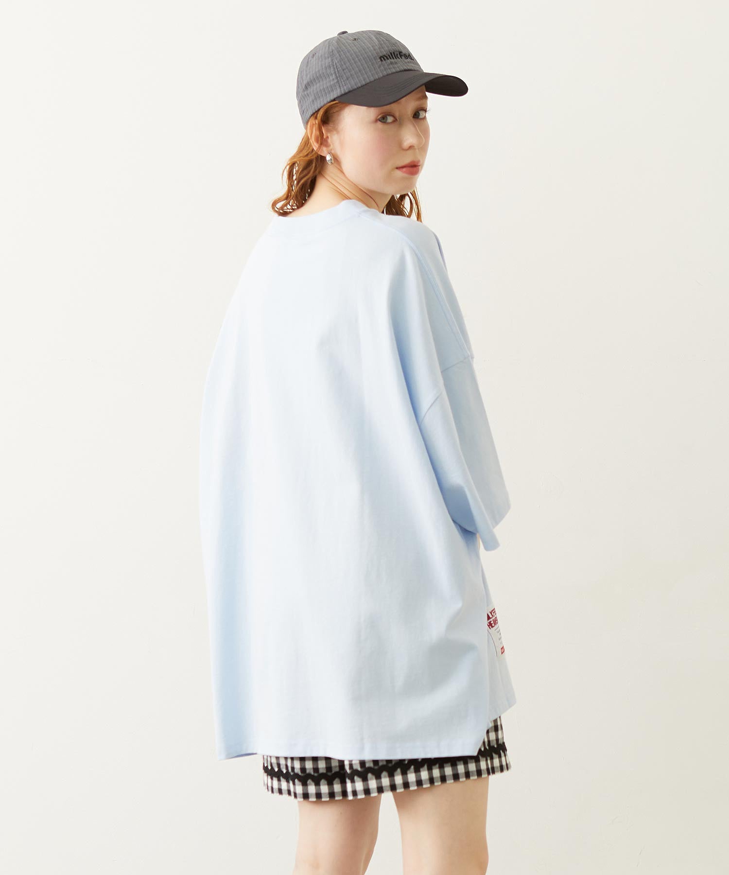 MILKFED.×CHAMPION LAYER LOGO BIG TEE