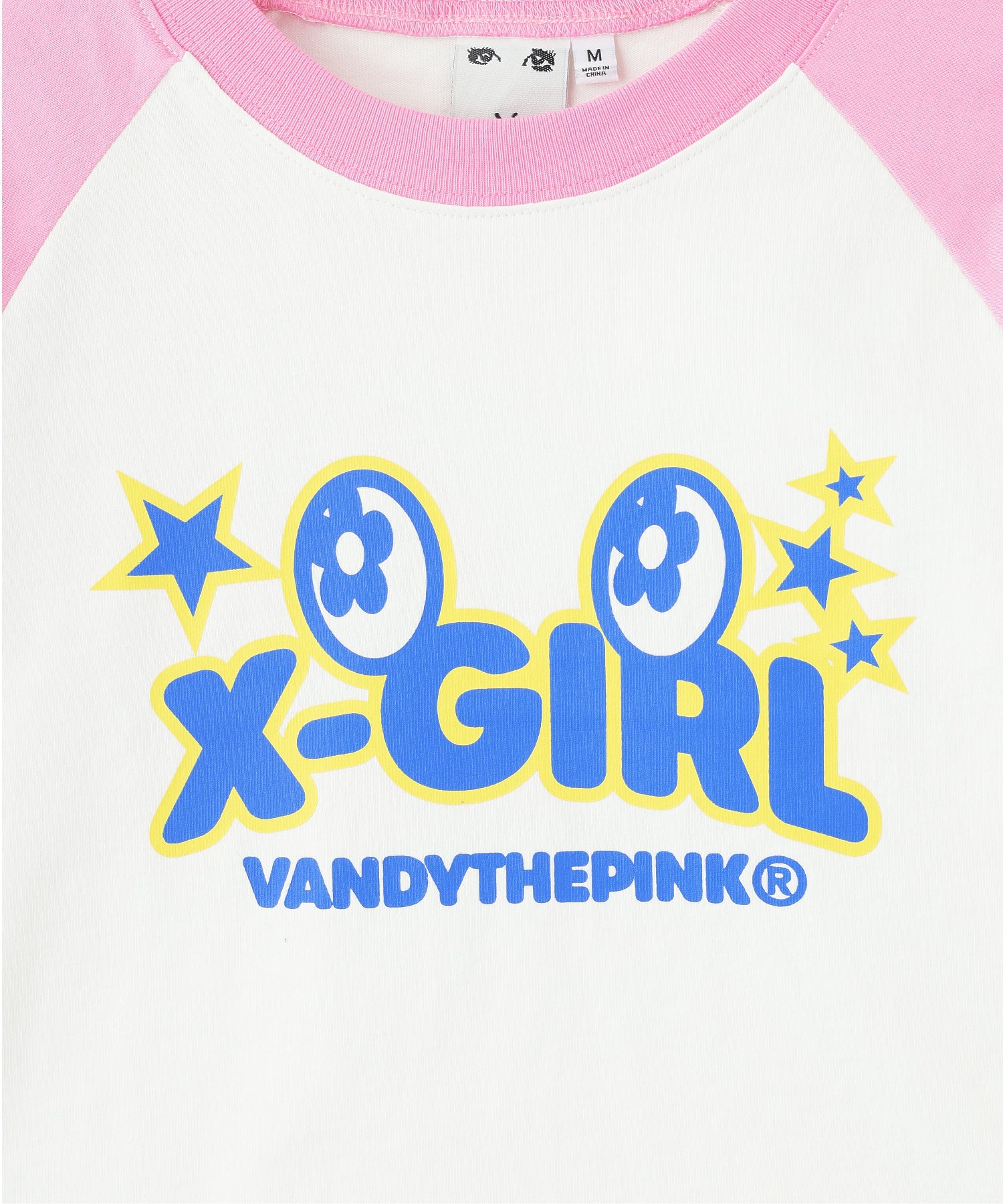 X-girl × VTP RAGLAN L/S BABY TEE