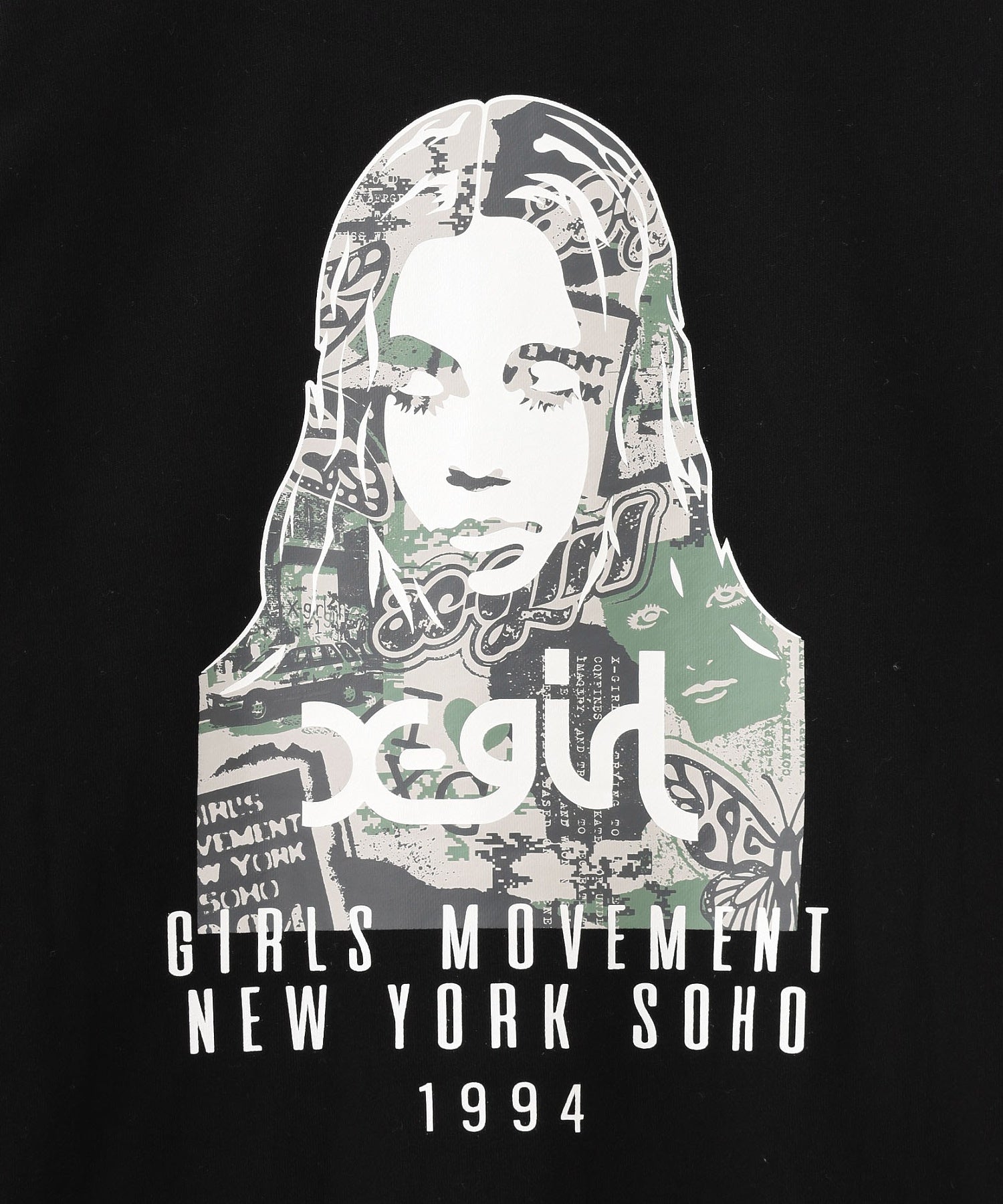 COLLAGE CAMO FACE ZIP UP SWEAT HOODIE