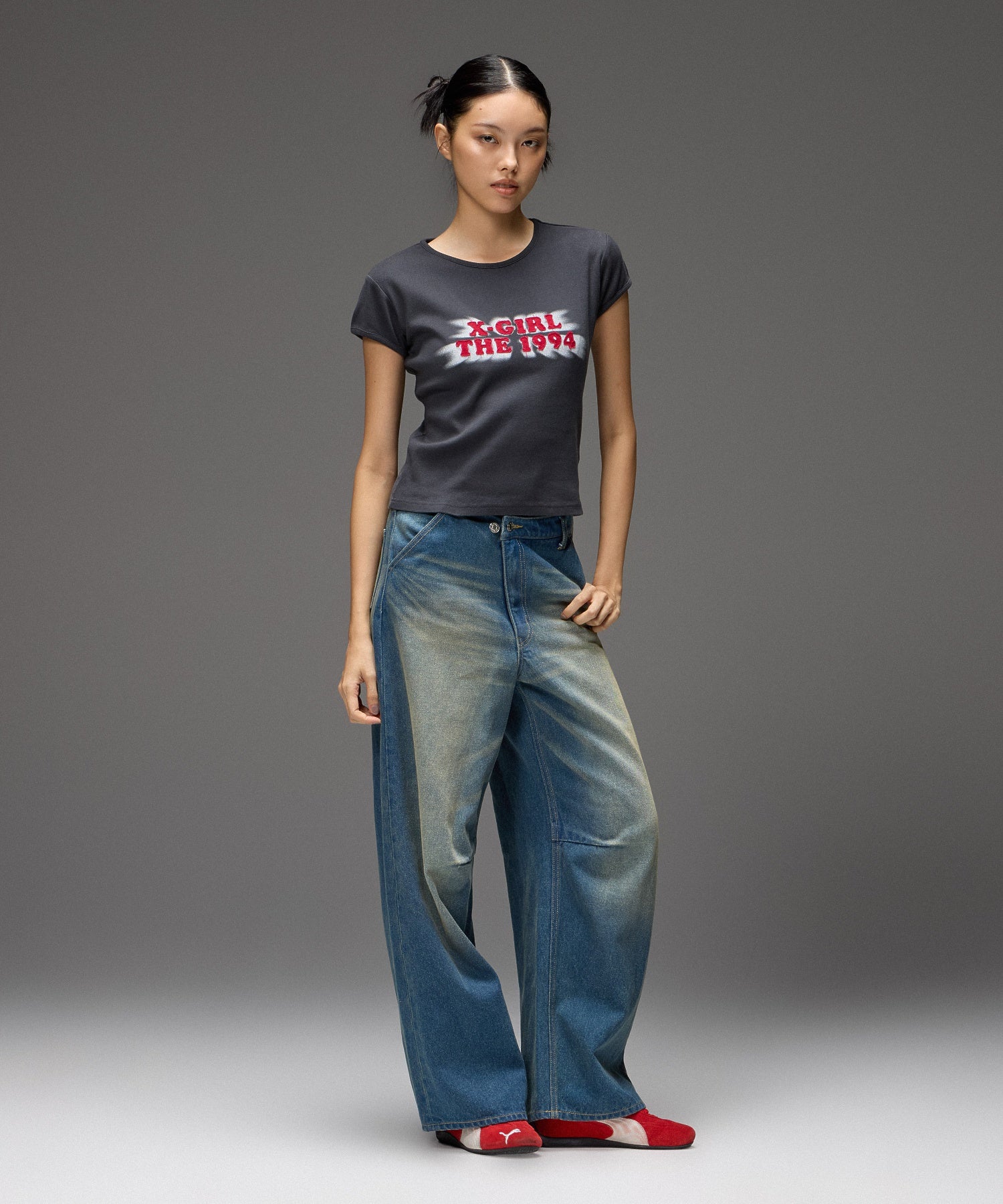 SPRAY AND PATCH S/S BABY TEE