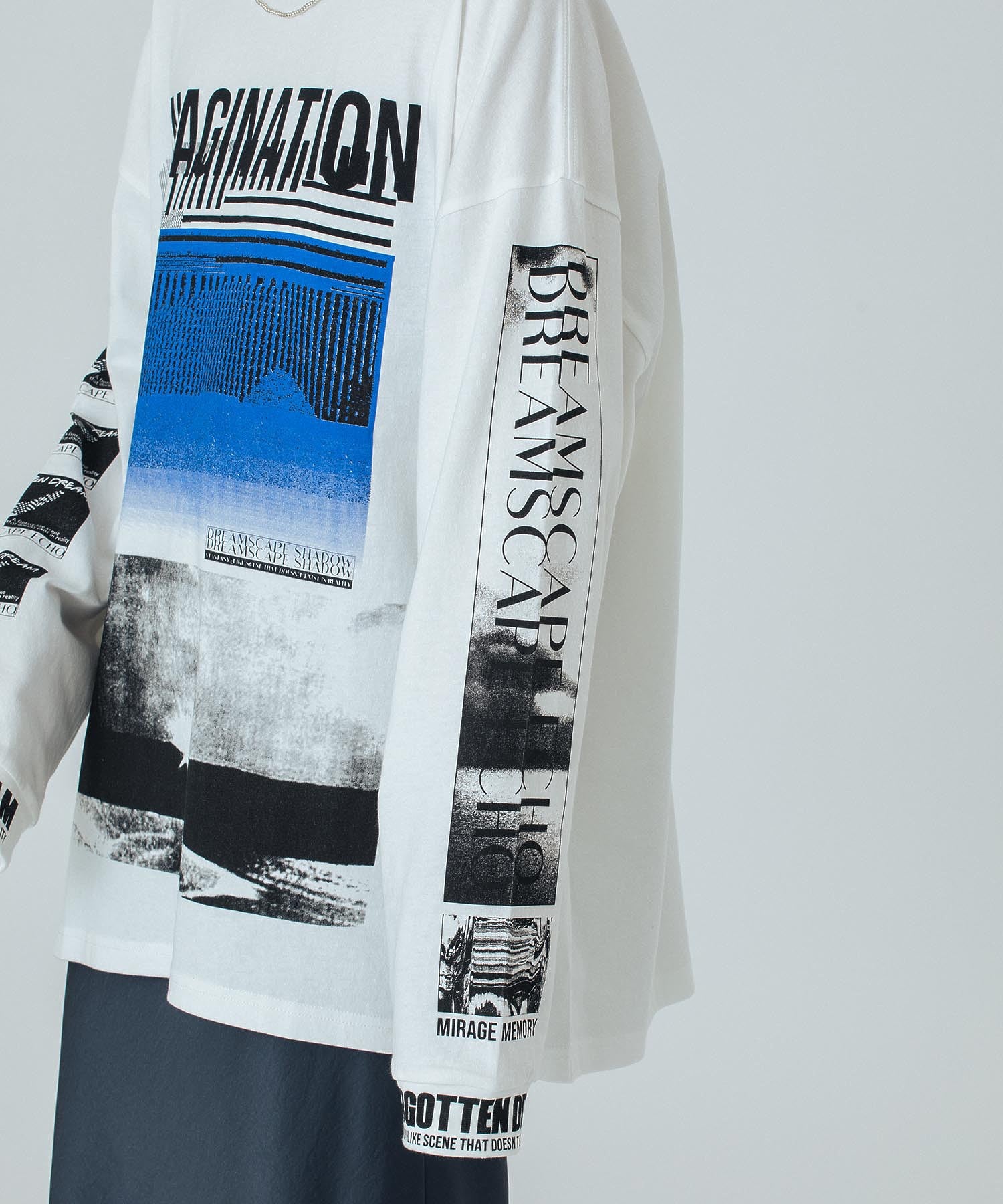 OKIRAKU×ROSEBUD/GRAPHIC LONG SLEEVE TEE