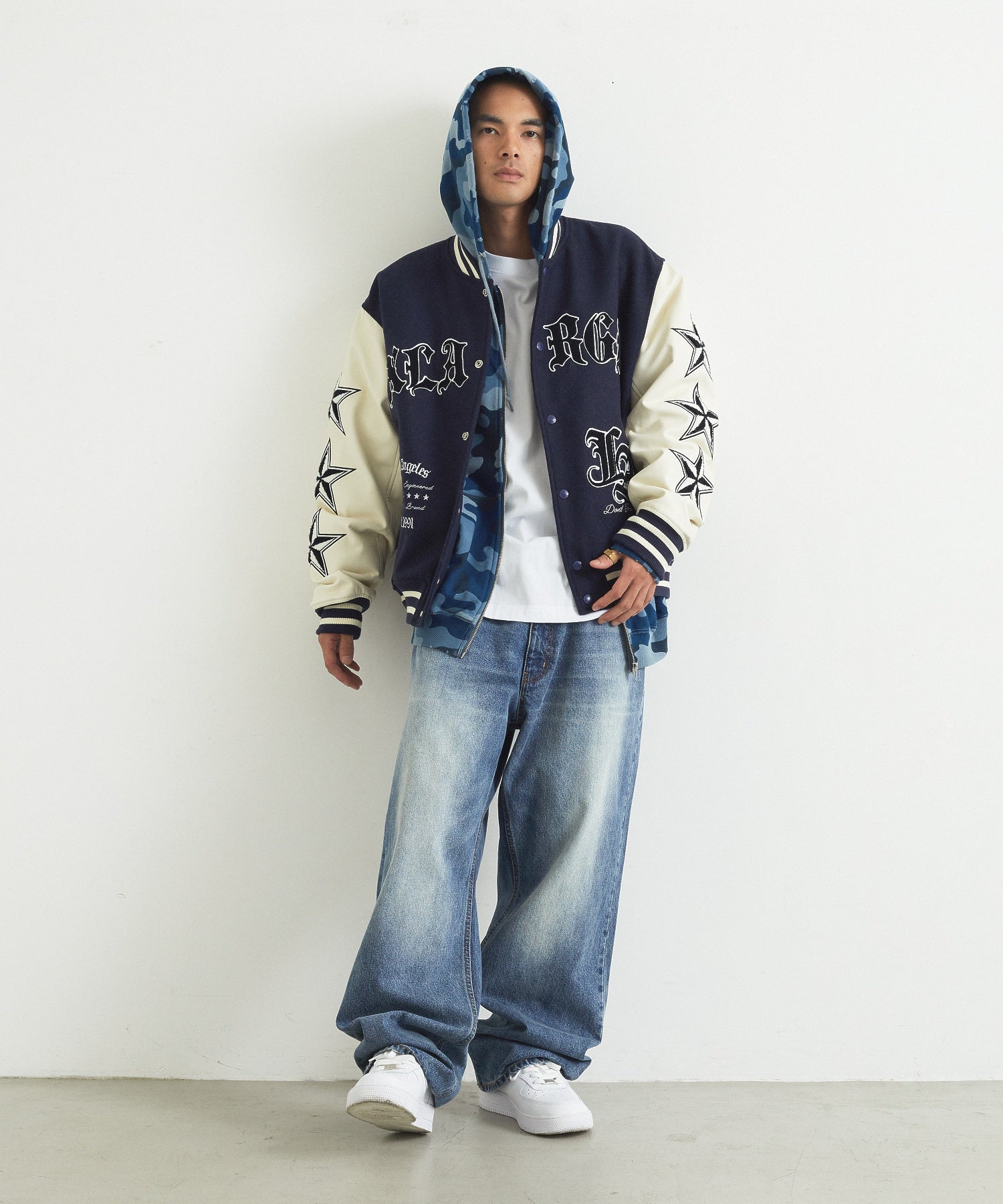 FADED DENIM PANTS