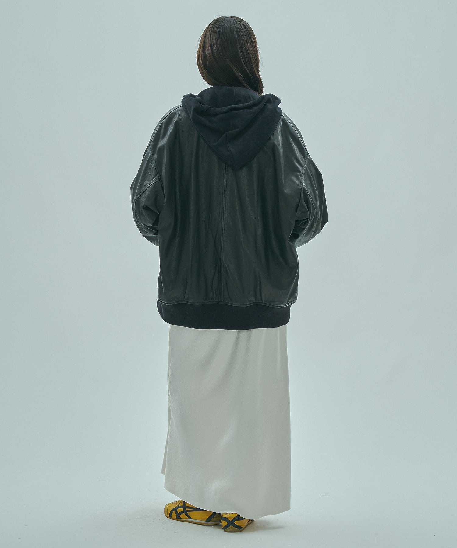 SISII x GENE HEAVENS/LEATHER BIG MA1 JACKET