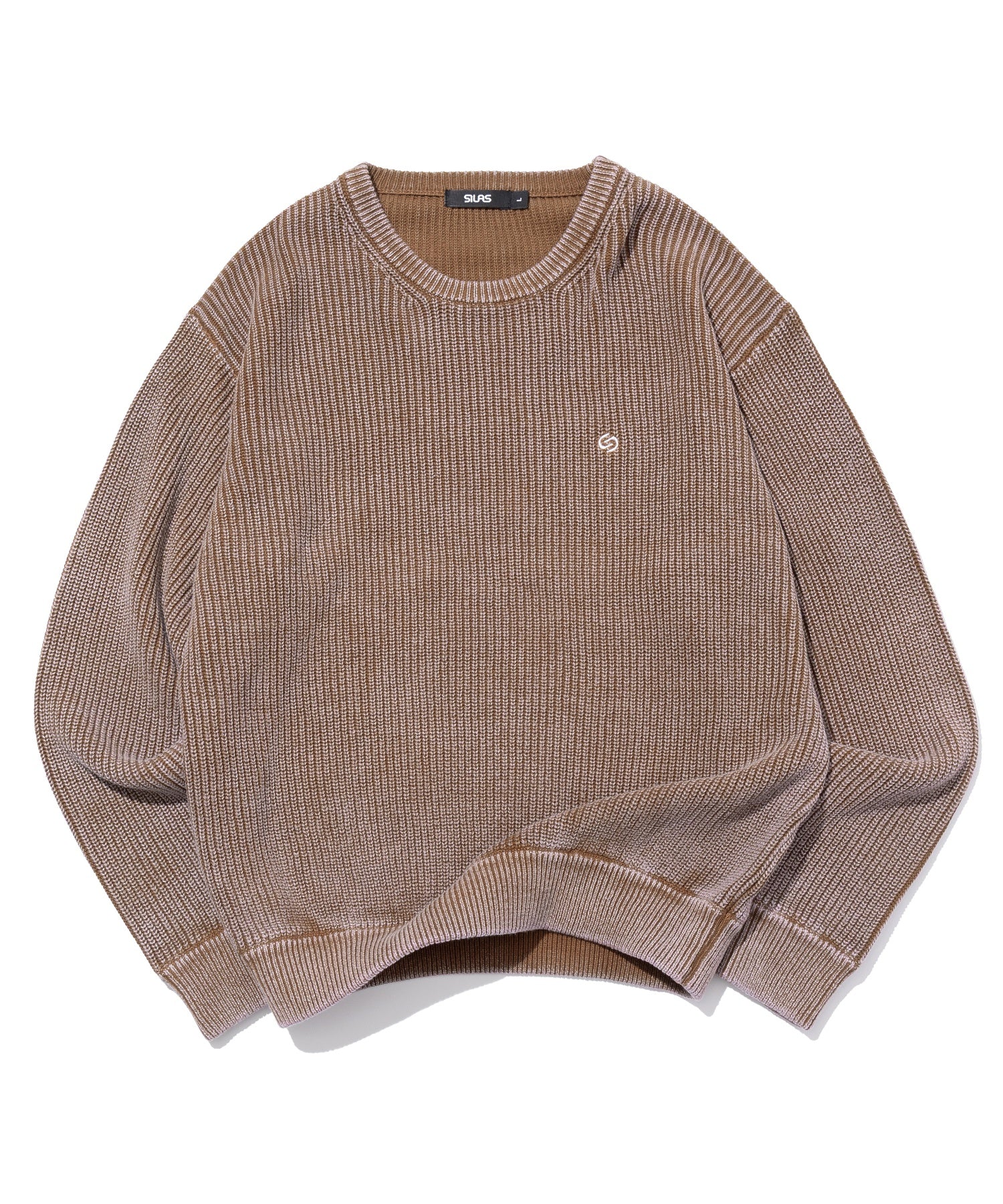 SULFUR DYED CREW NECK KNIT